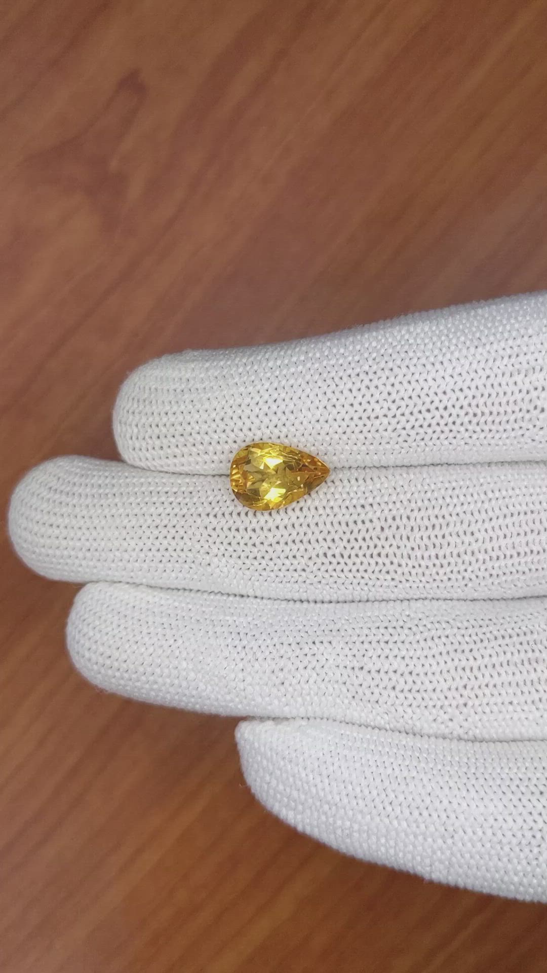 2.87 Ct. Citrine from Brazil Size Video