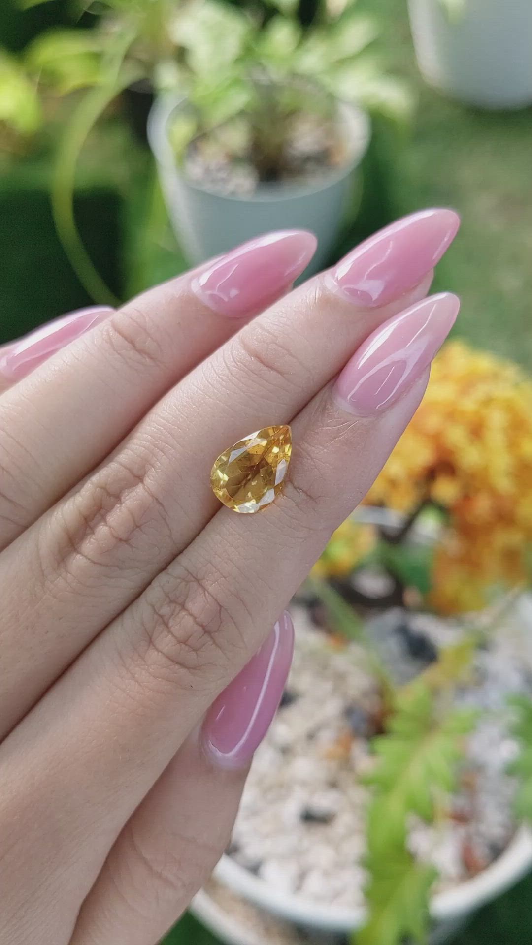 2.87 Ct. Citrine from Brazil Size Video