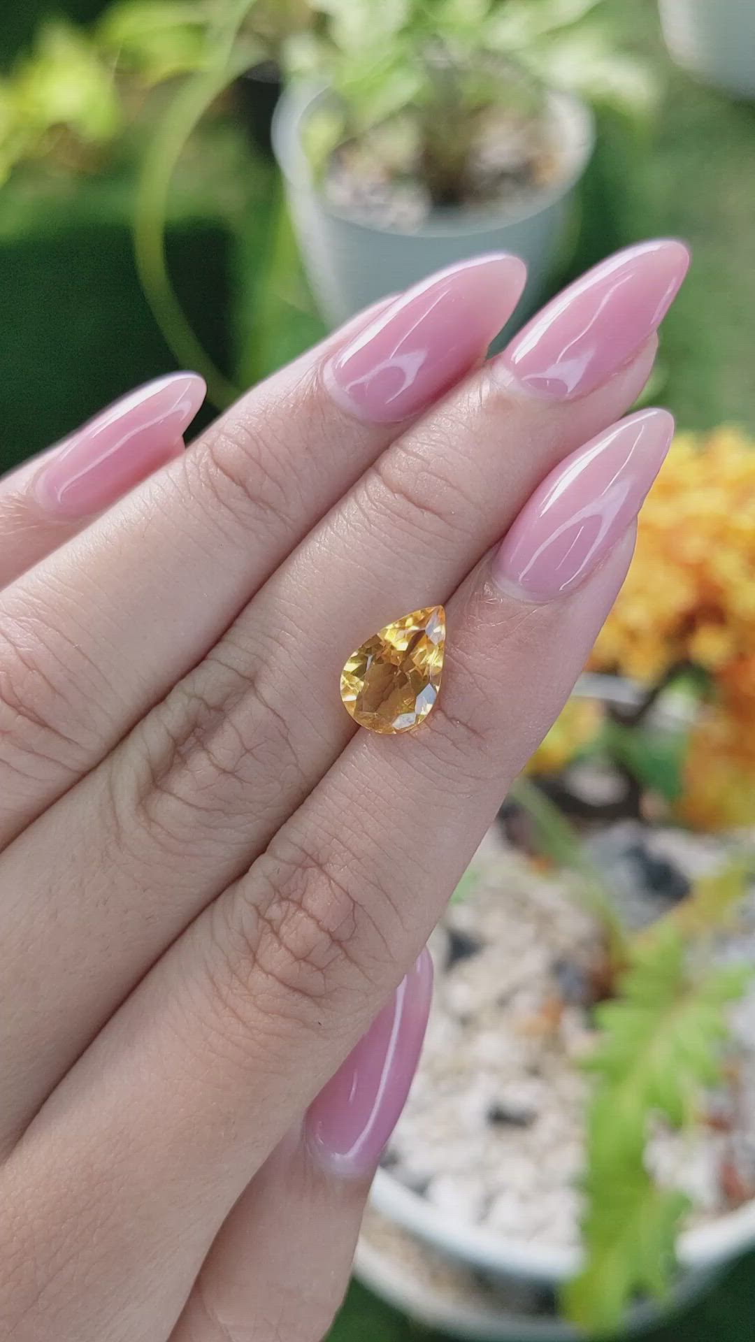 2.14 Ct. Citrine from Brazil Size Video