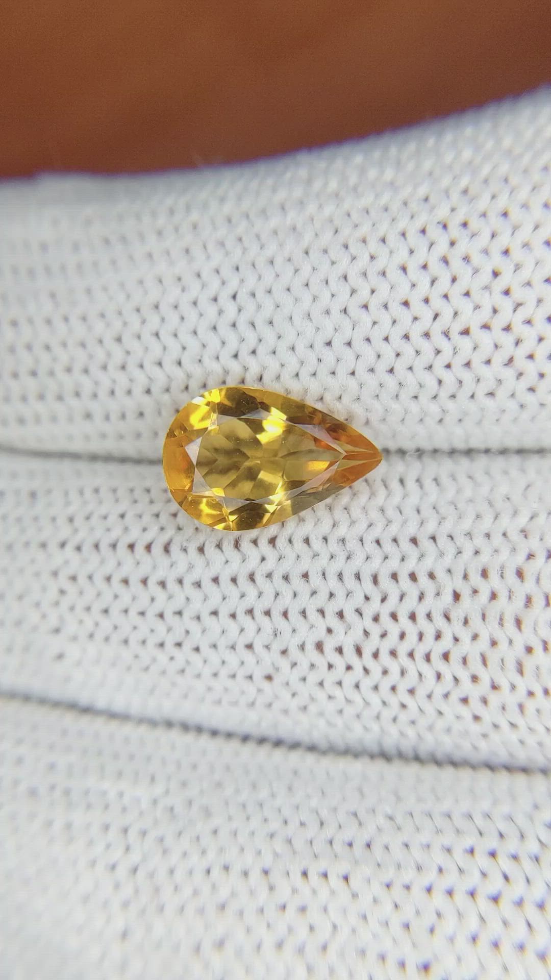 2.14 Ct. Citrine from Brazil Size Video