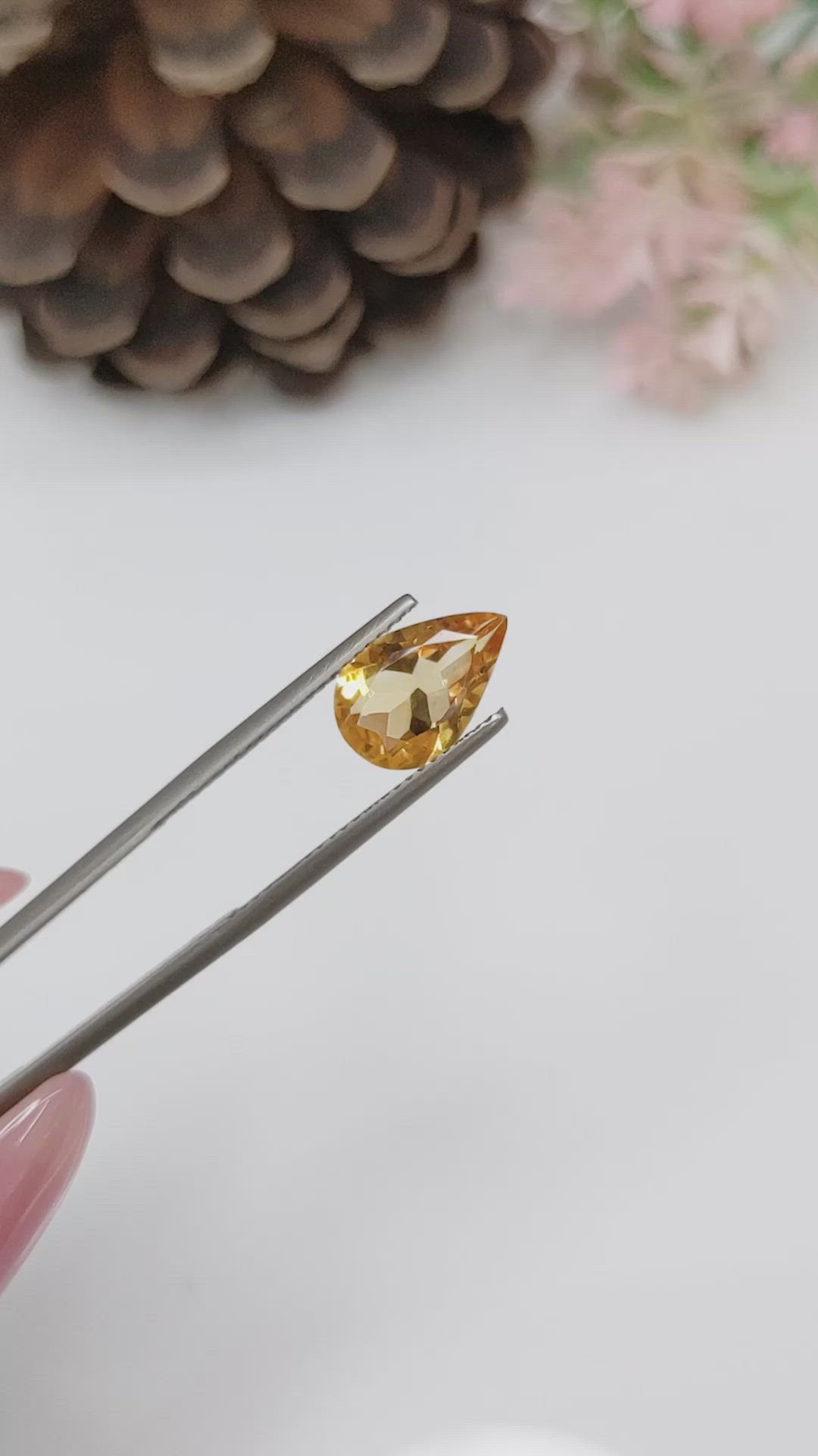 2.14 Ct. Citrine from Brazil Size Video