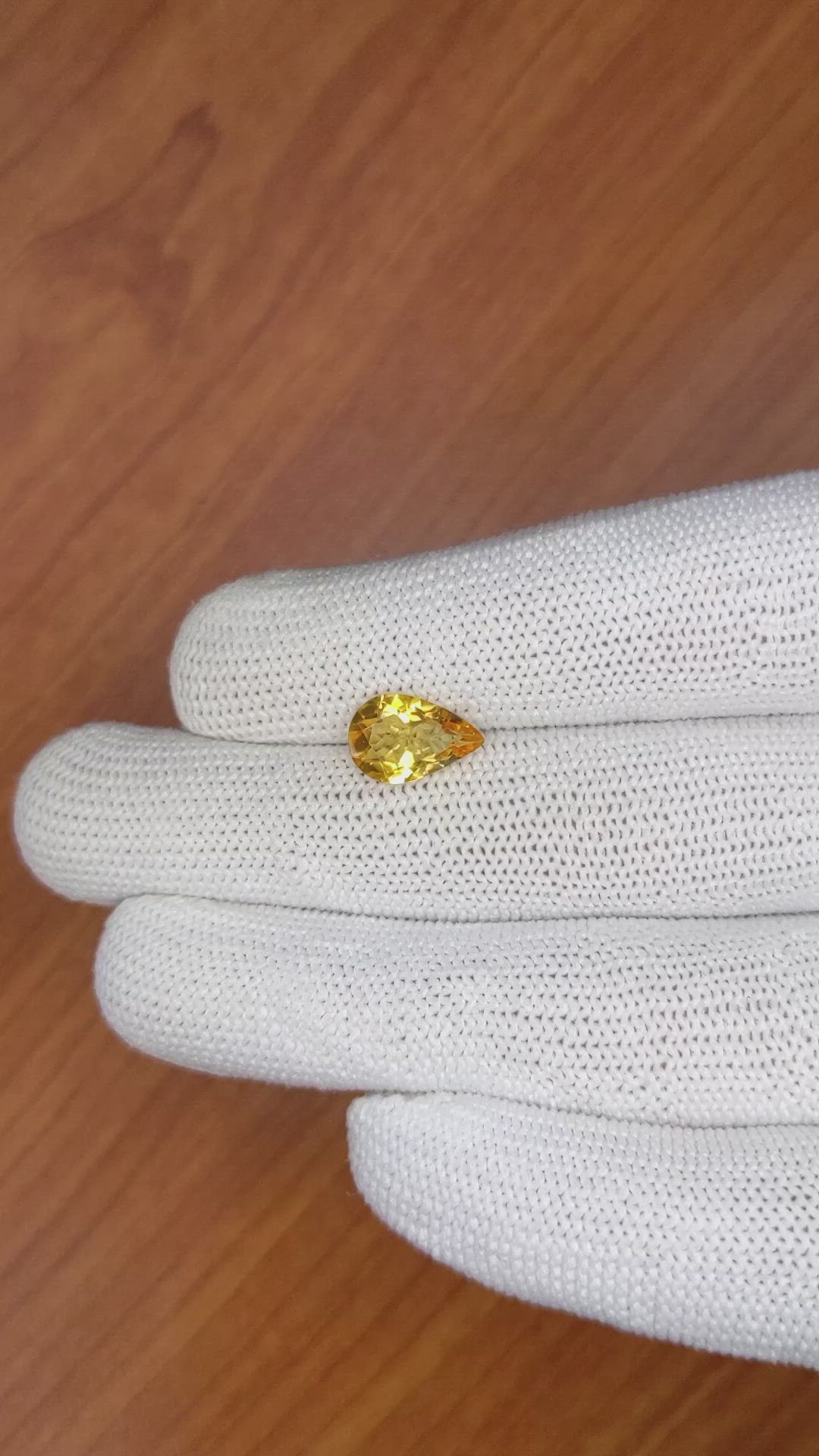 2.14 Ct. Citrine from Brazil Size Video