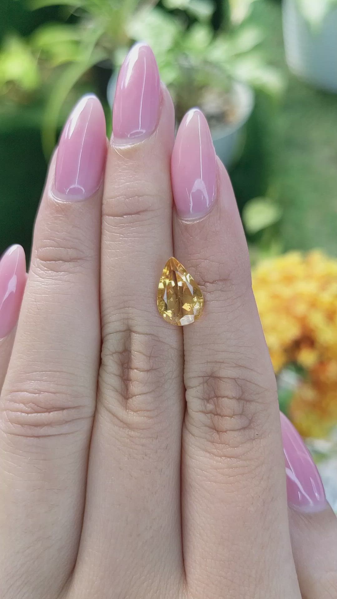 2.14 Ct. Citrine from Brazil Size Video