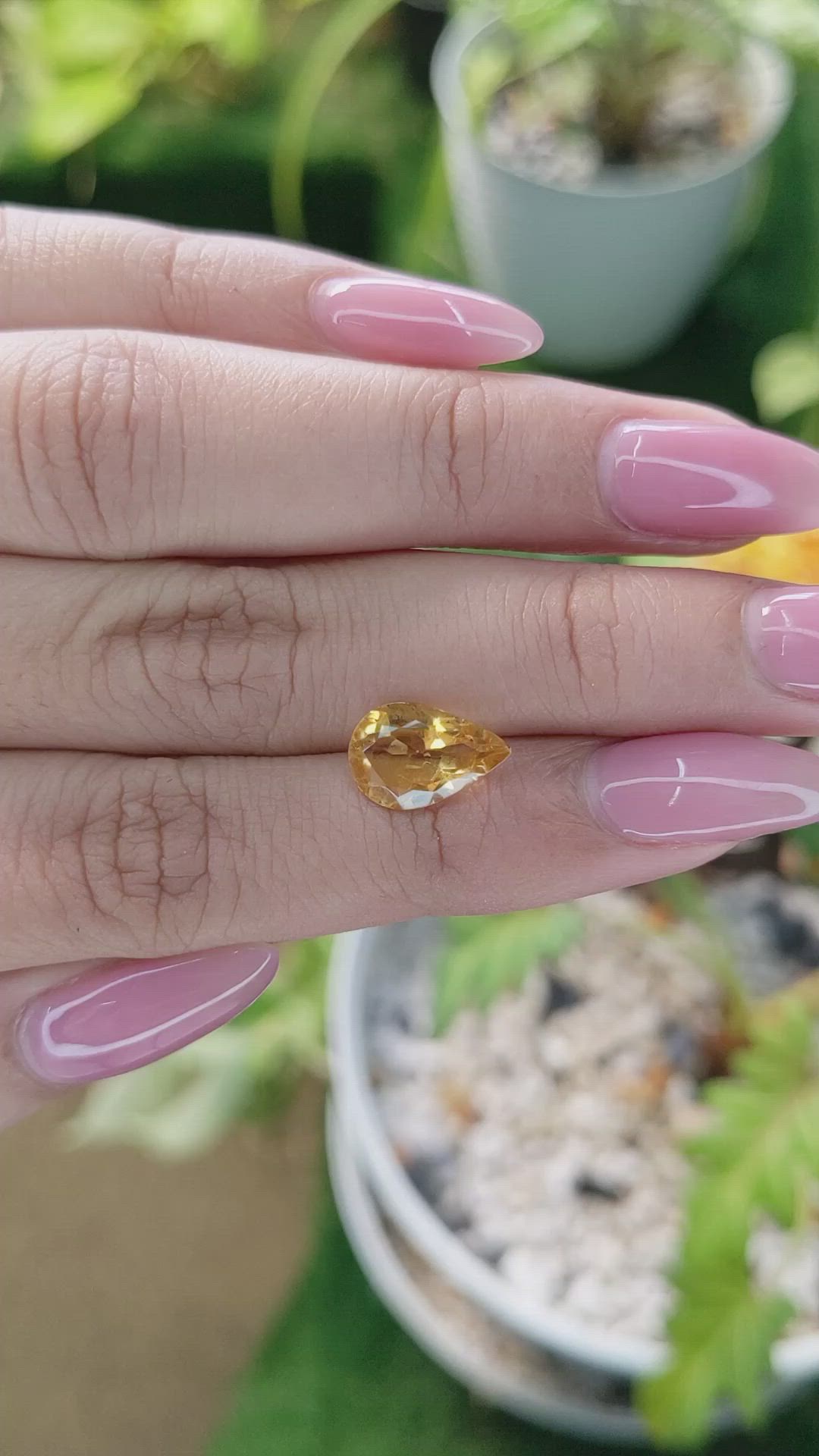 2.14 Ct. Citrine from Brazil Size Video