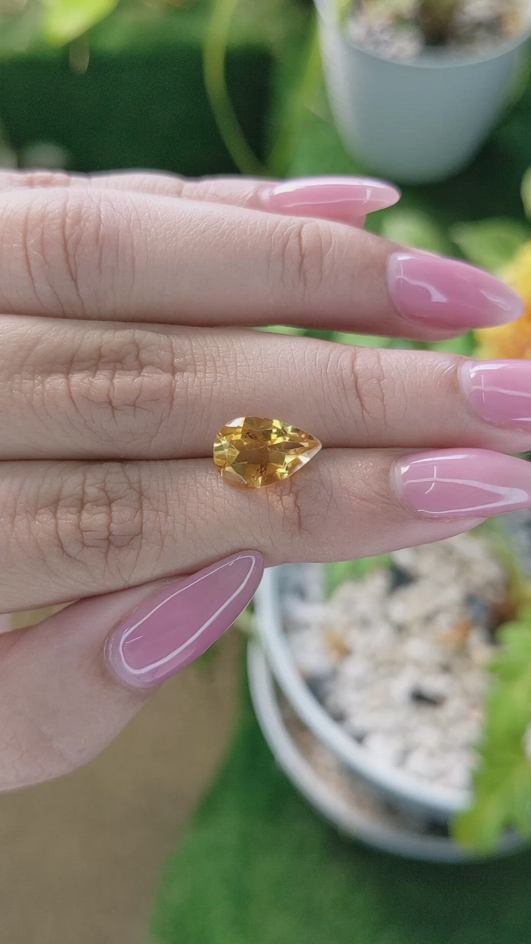 2.77 Ct. Citrine from Brazil Size Video