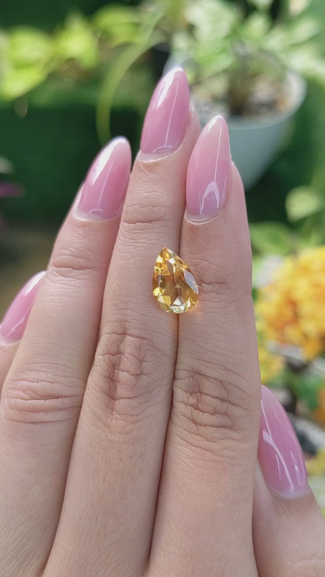 2.77 Ct. Citrine from Brazil Size Video