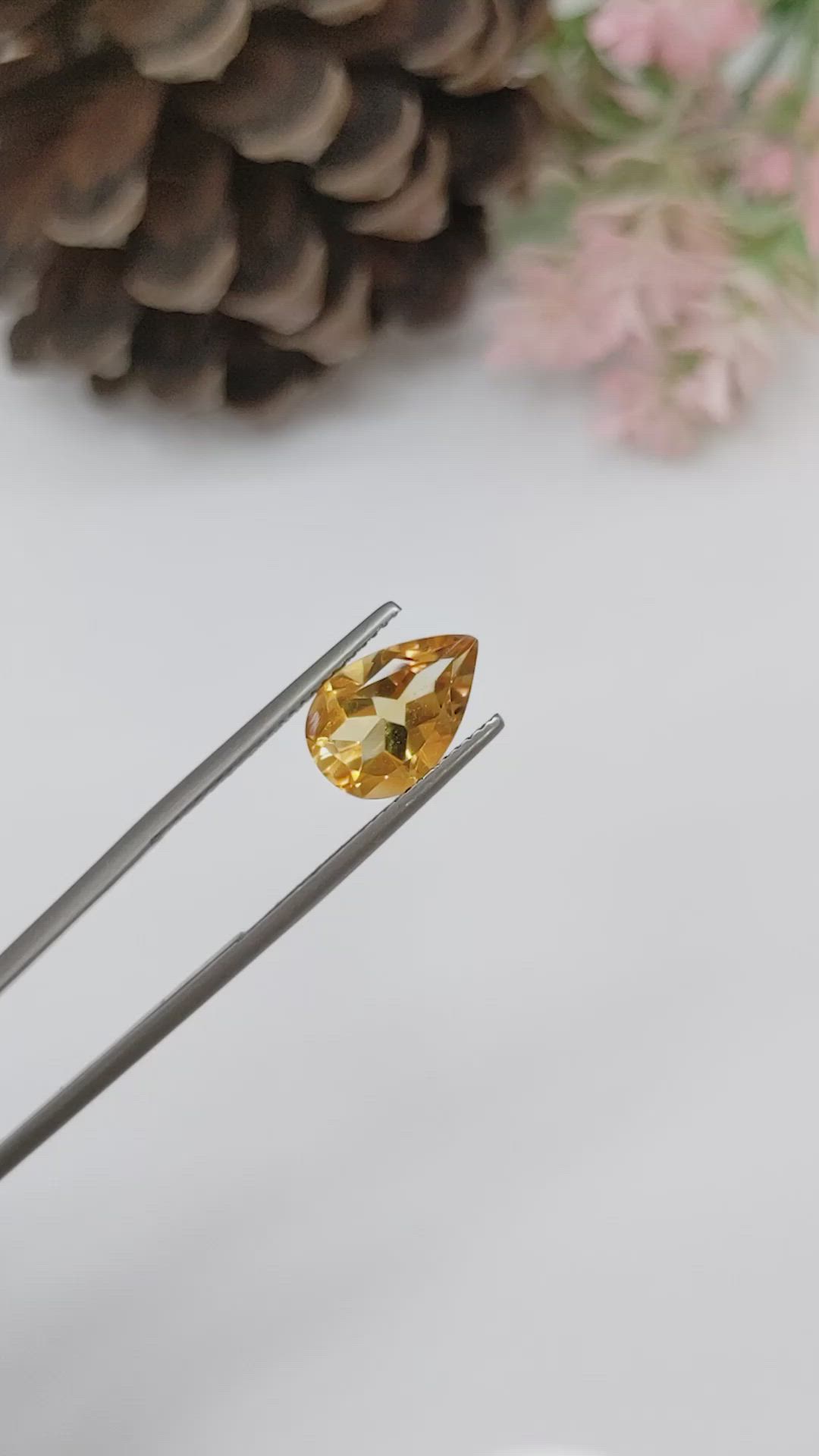 2.77 Ct. Citrine from Brazil Size Video