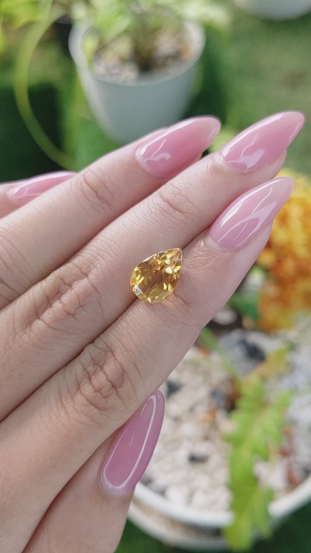 2.77 Ct. Citrine from Brazil Size Video