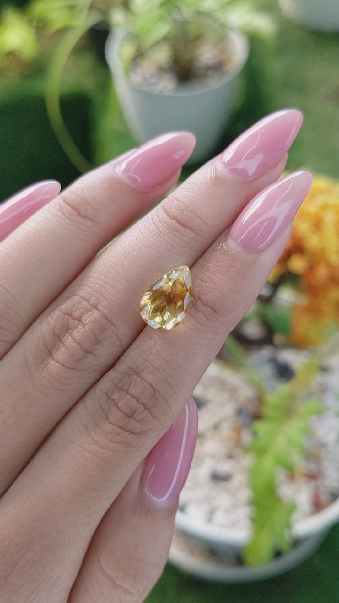 3.04 Ct. Citrine from Brazil Size Video