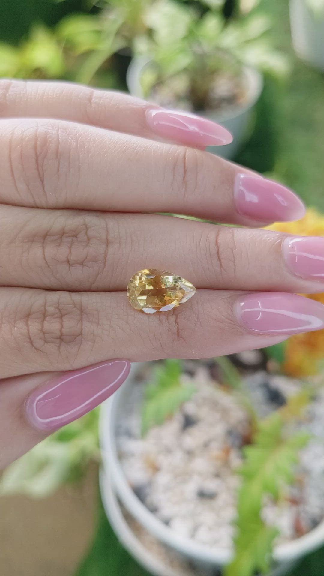 3.04 Ct. Citrine from Brazil Size Video