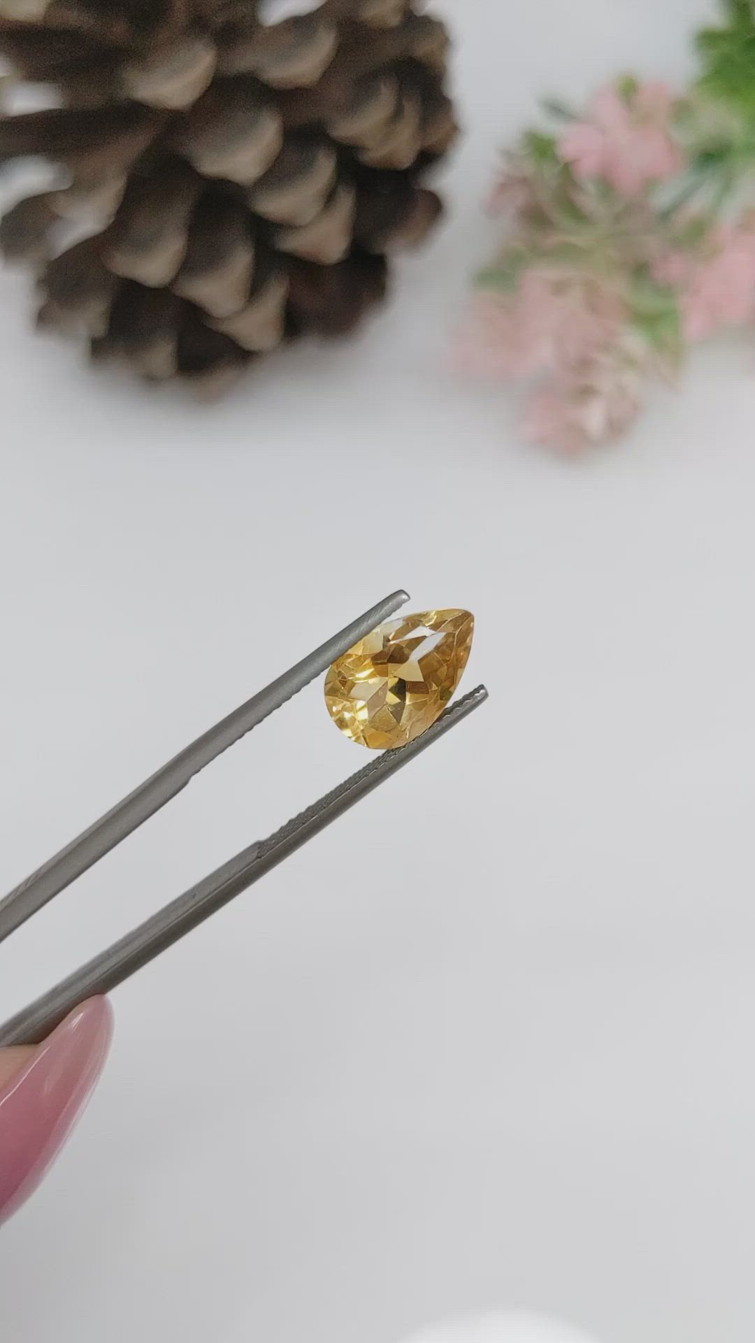 3.04 Ct. Citrine from Brazil Size Video