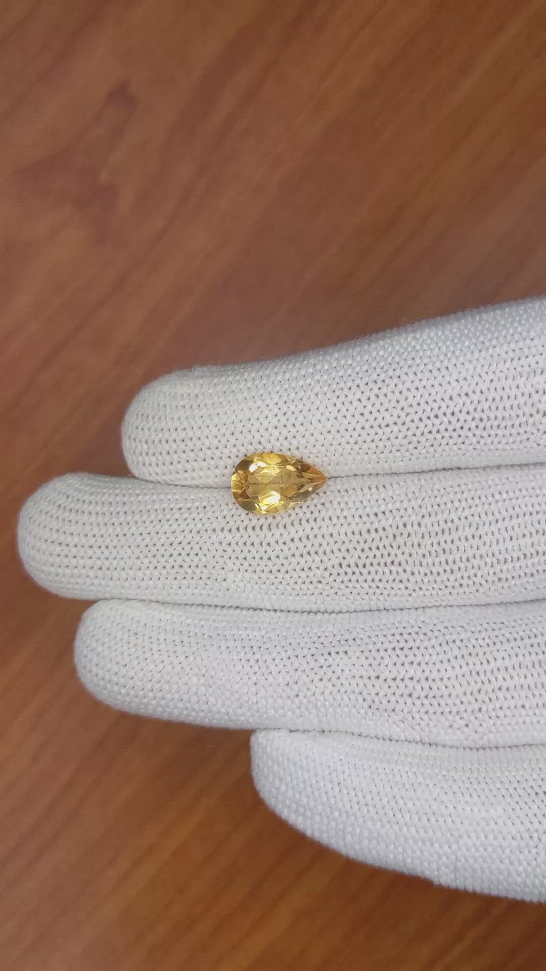 2.41 Ct. Citrine from Brazil Size Video