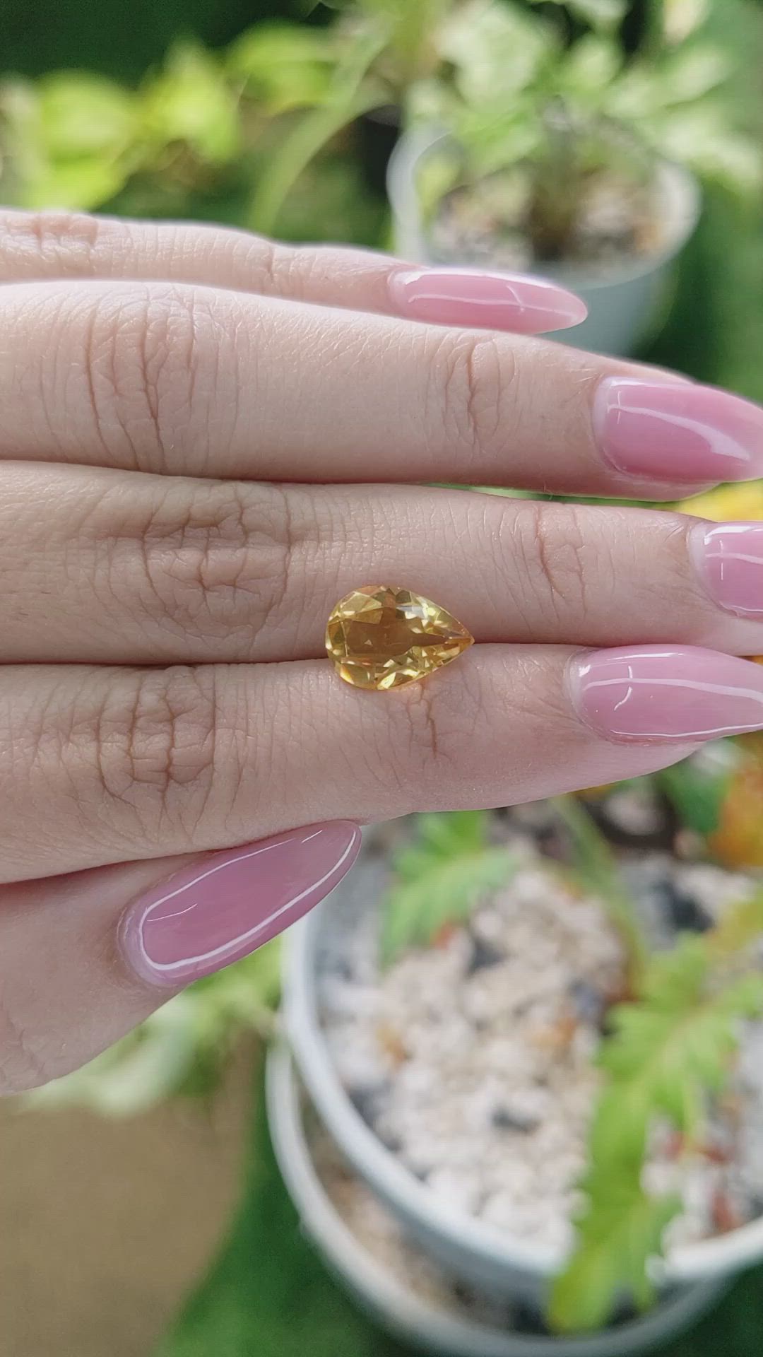2.42 Ct. Citrine from Brazil Size Video