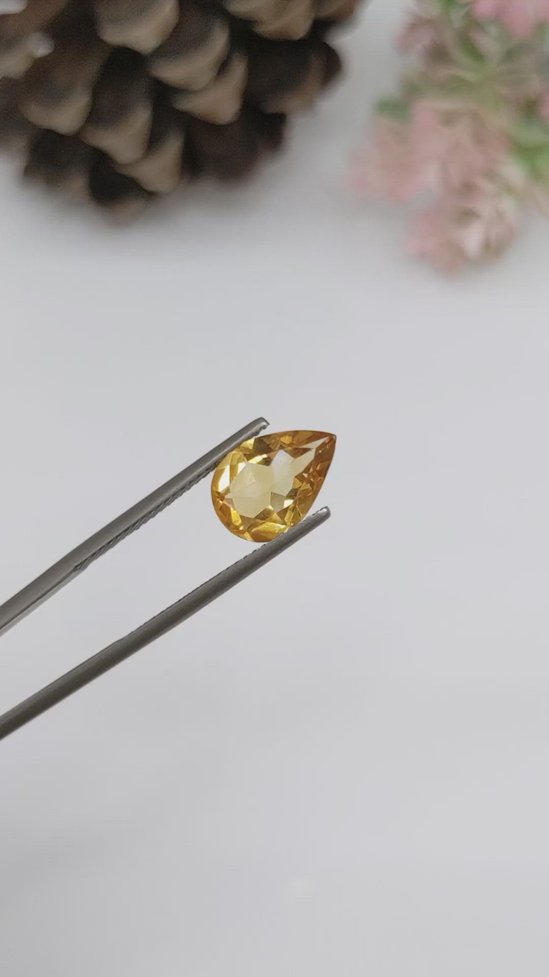 2.42 Ct. Citrine from Brazil Size Video