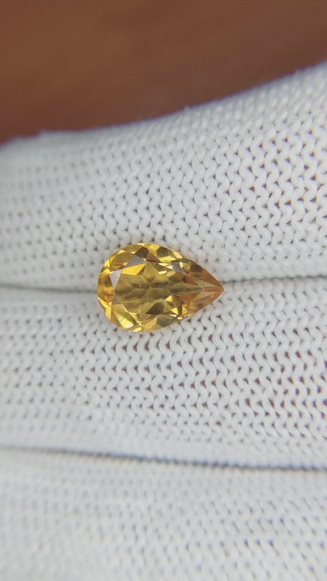 2.42 Ct. Citrine from Brazil Size Video