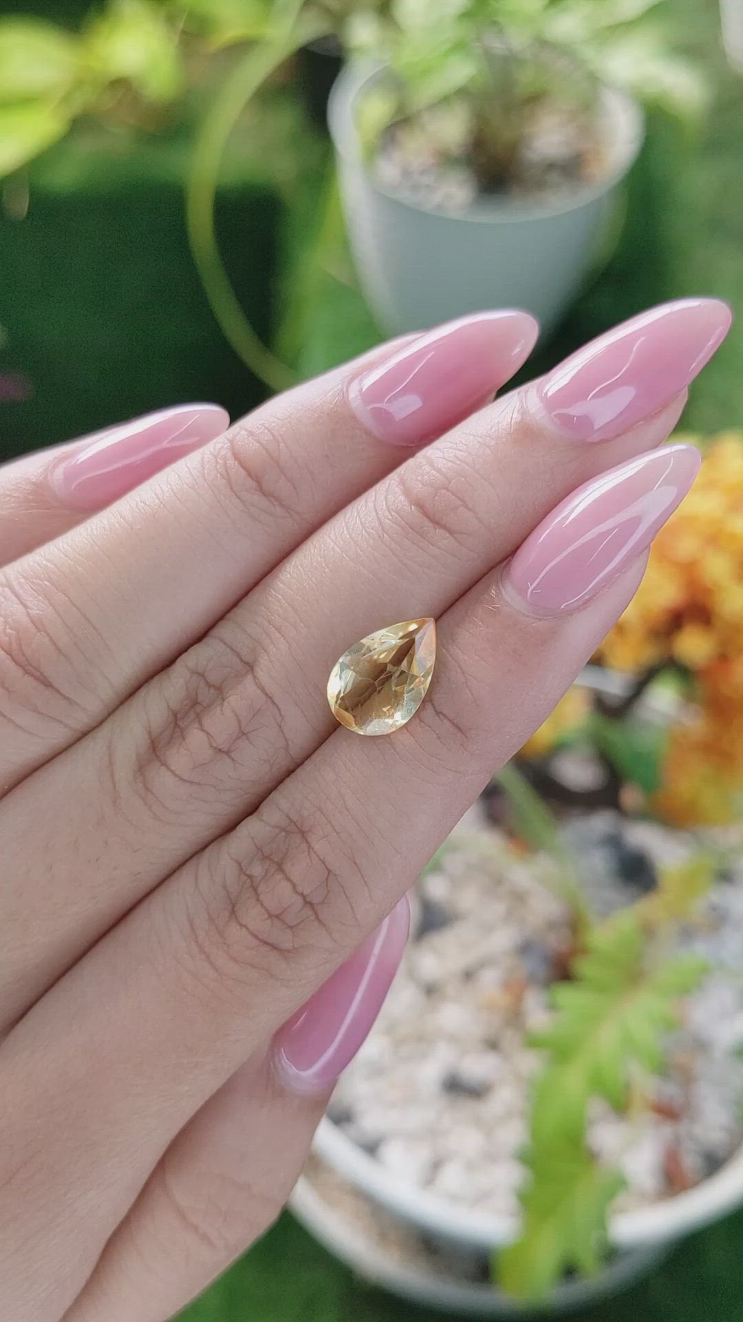 2.31 Ct. Citrine from Brazil Size Video