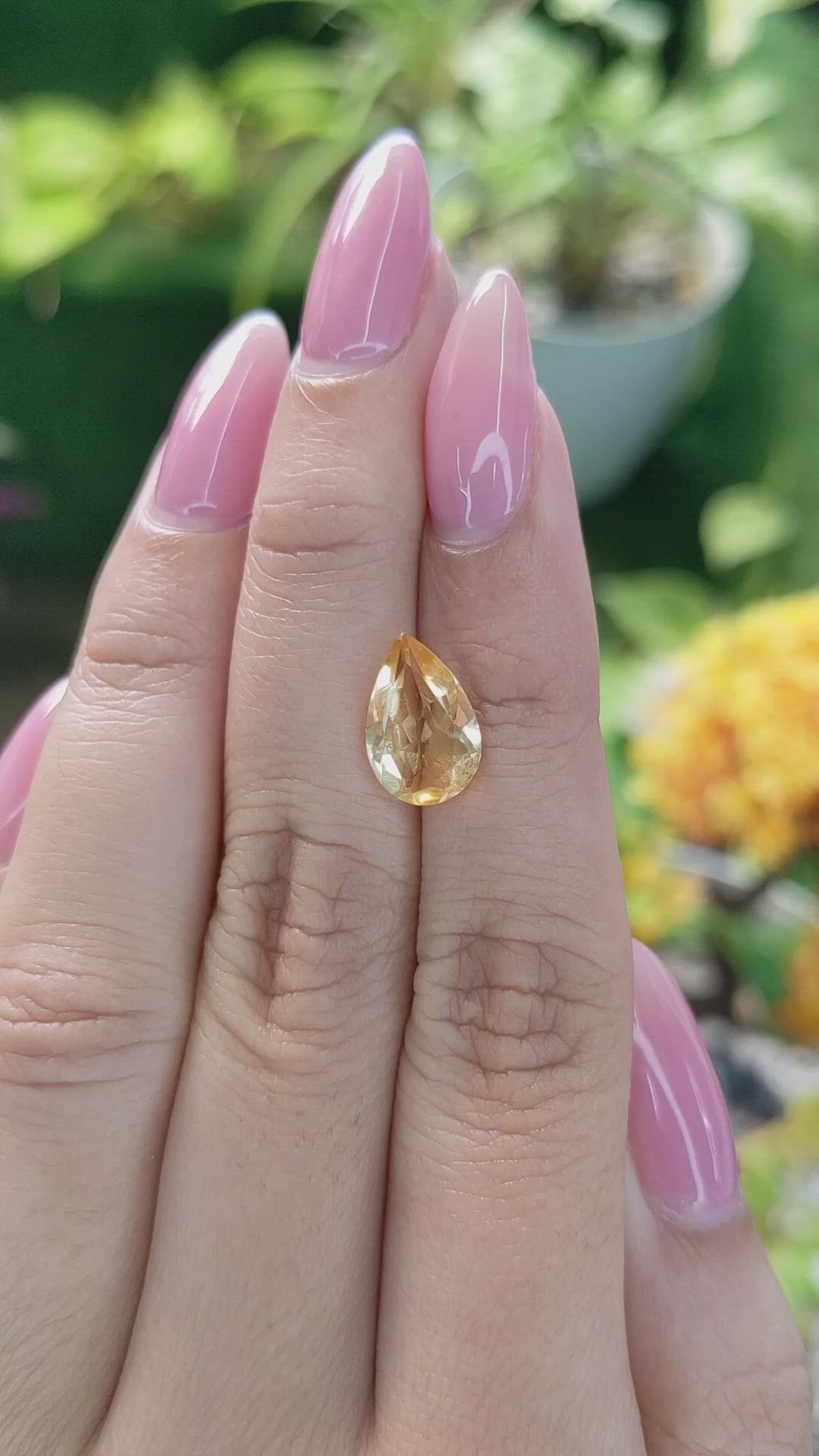 2.31 Ct. Citrine from Brazil Size Video