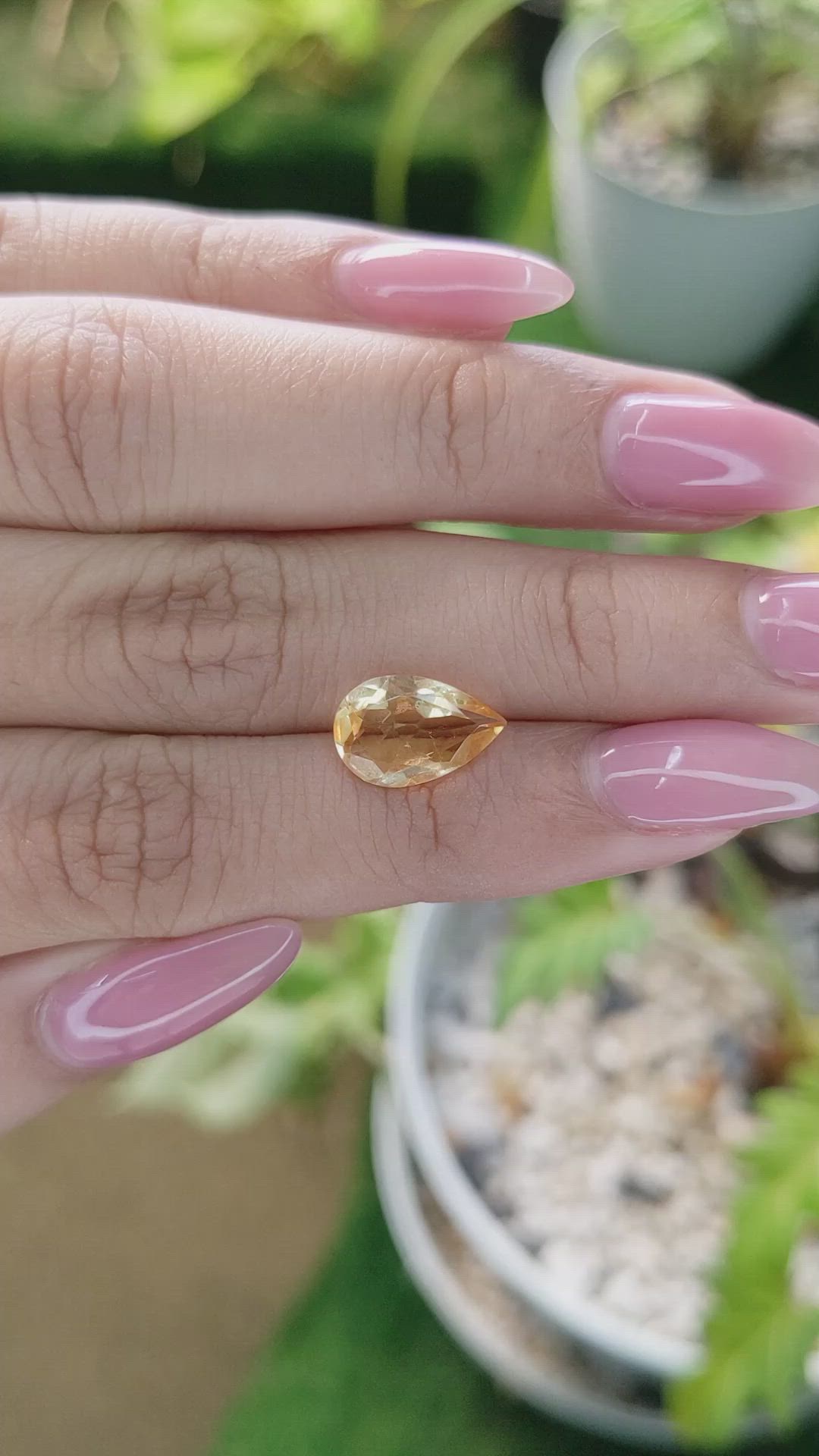 2.31 Ct. Citrine from Brazil Size Video