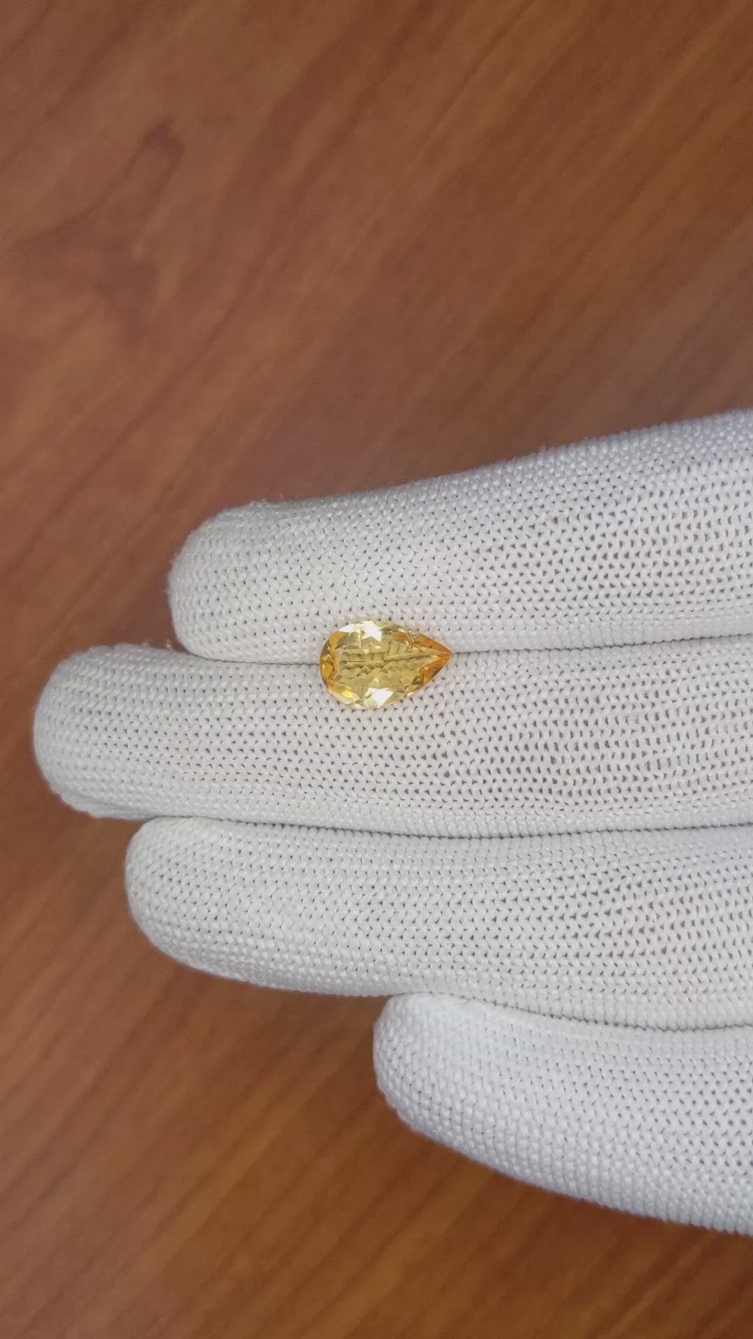 2.31 Ct. Citrine from Brazil Size Video