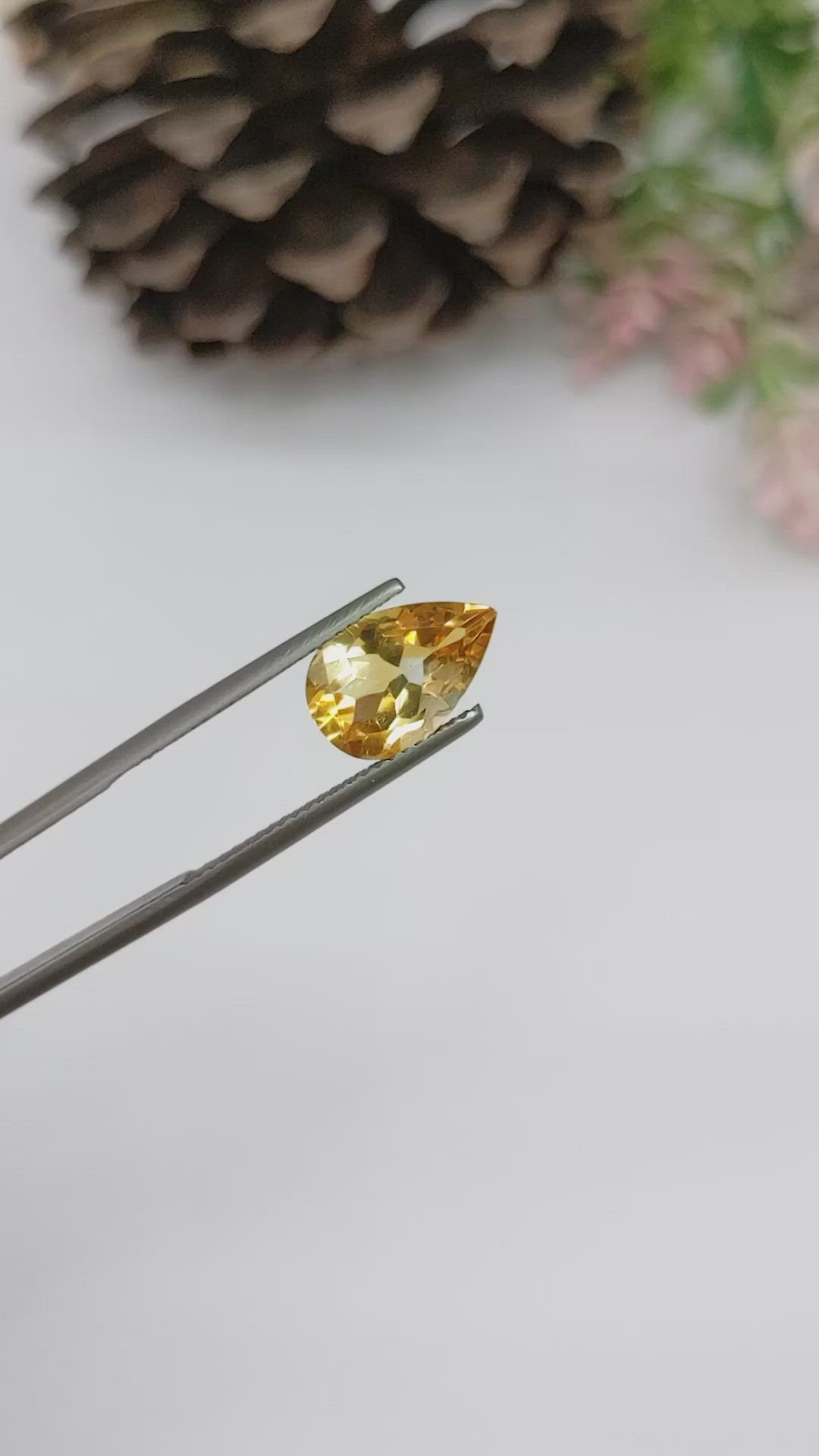 2.72 Ct. Citrine from Brazil Size Video