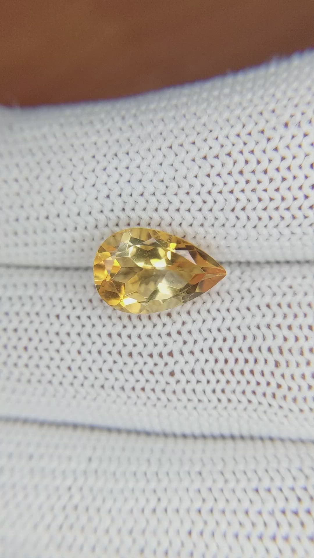 2.72 Ct. Citrine from Brazil Size Video