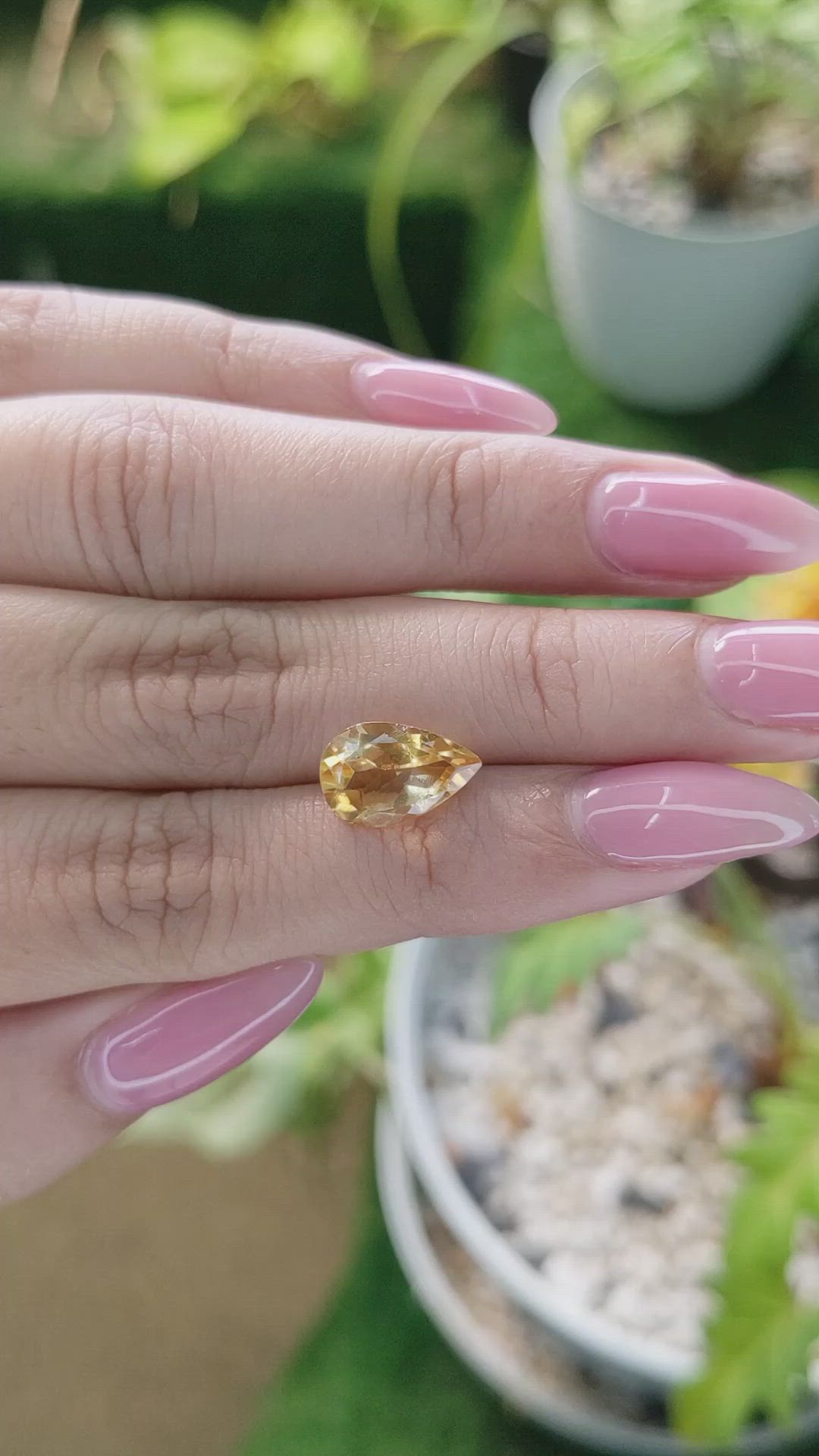 2.72 Ct. Citrine from Brazil Size Video