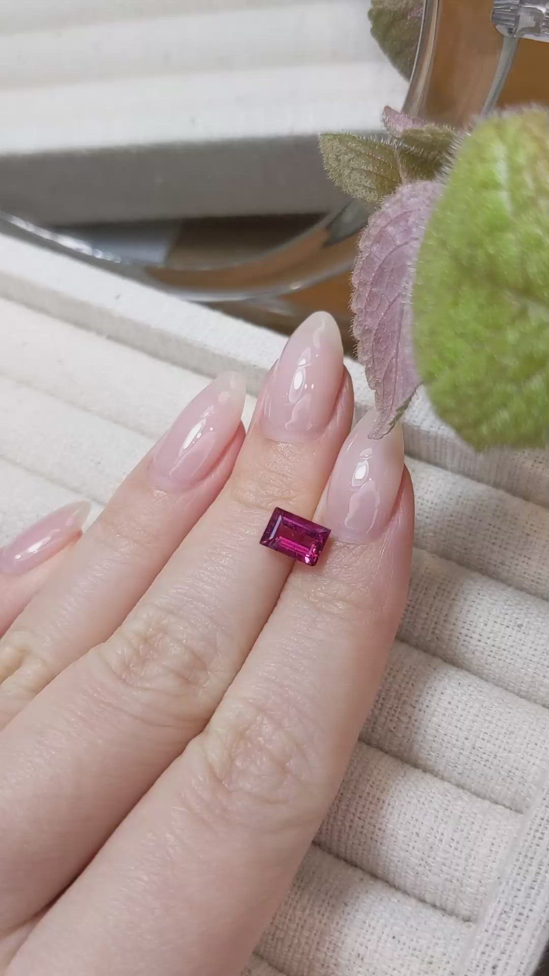 1.35 Ct. Rubellite Tourmaline from Mozambique Size Video