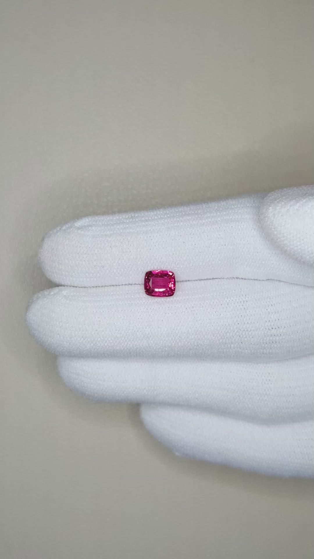 0.74 Ct. Rubellite Tourmaline from Mozambique Size Video