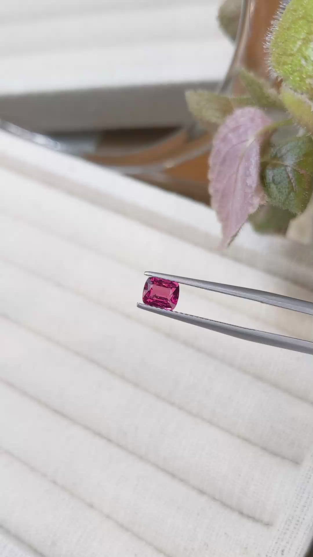 0.74 Ct. Rubellite Tourmaline from Mozambique Size Video