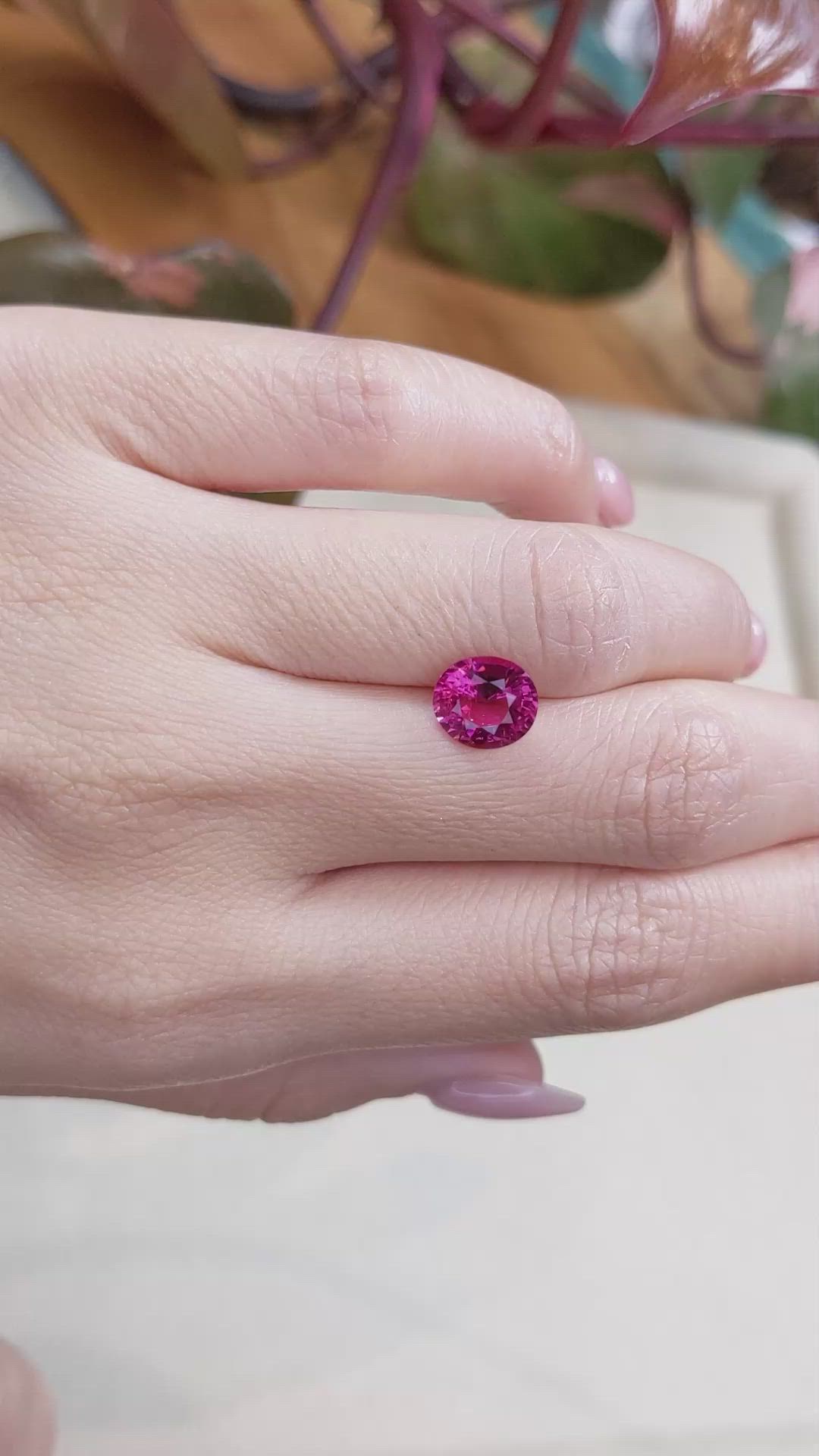 2.04 Ct. Rubellite Tourmaline from Mozambique Size Video