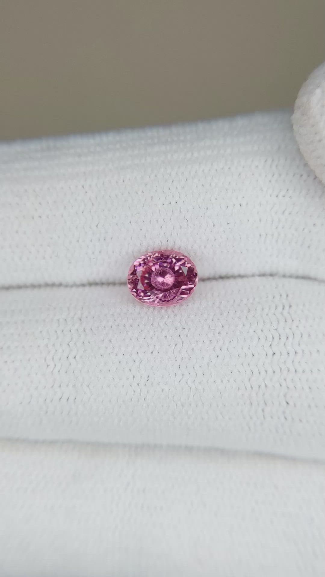 0.87 Ct. Spinel from Tanzania Size Video