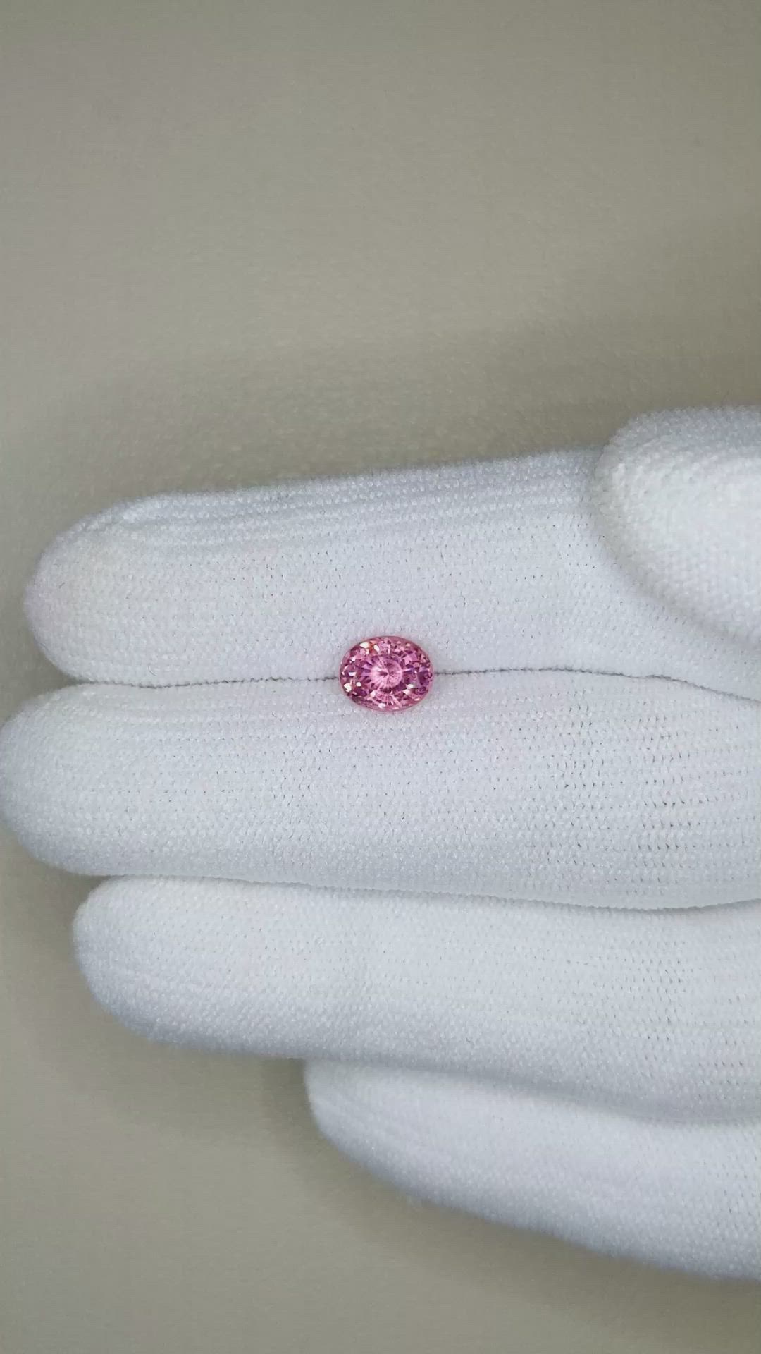 0.87 Ct. Spinel from Tanzania Size Video