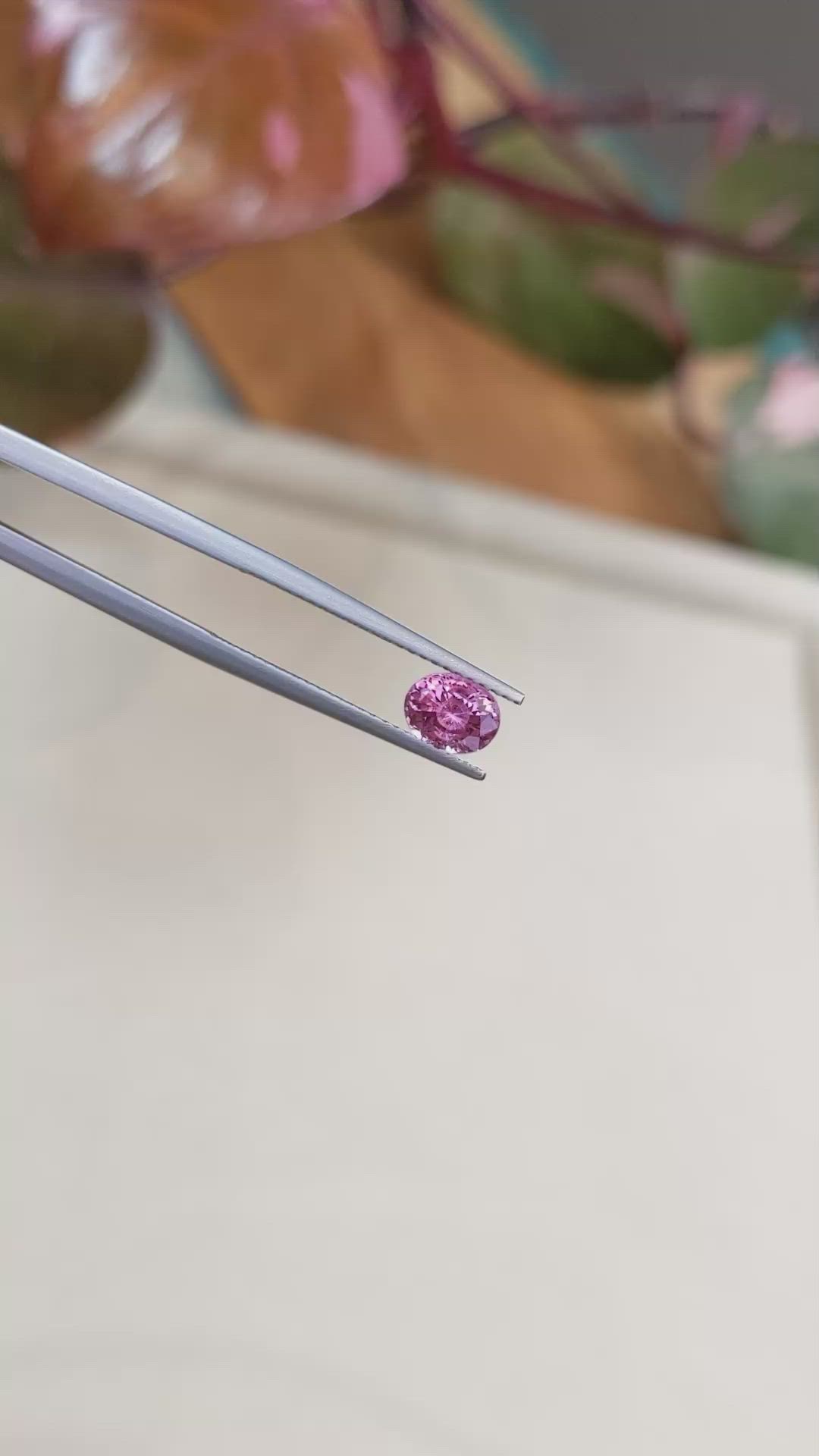 0.87 Ct. Spinel from Tanzania Size Video