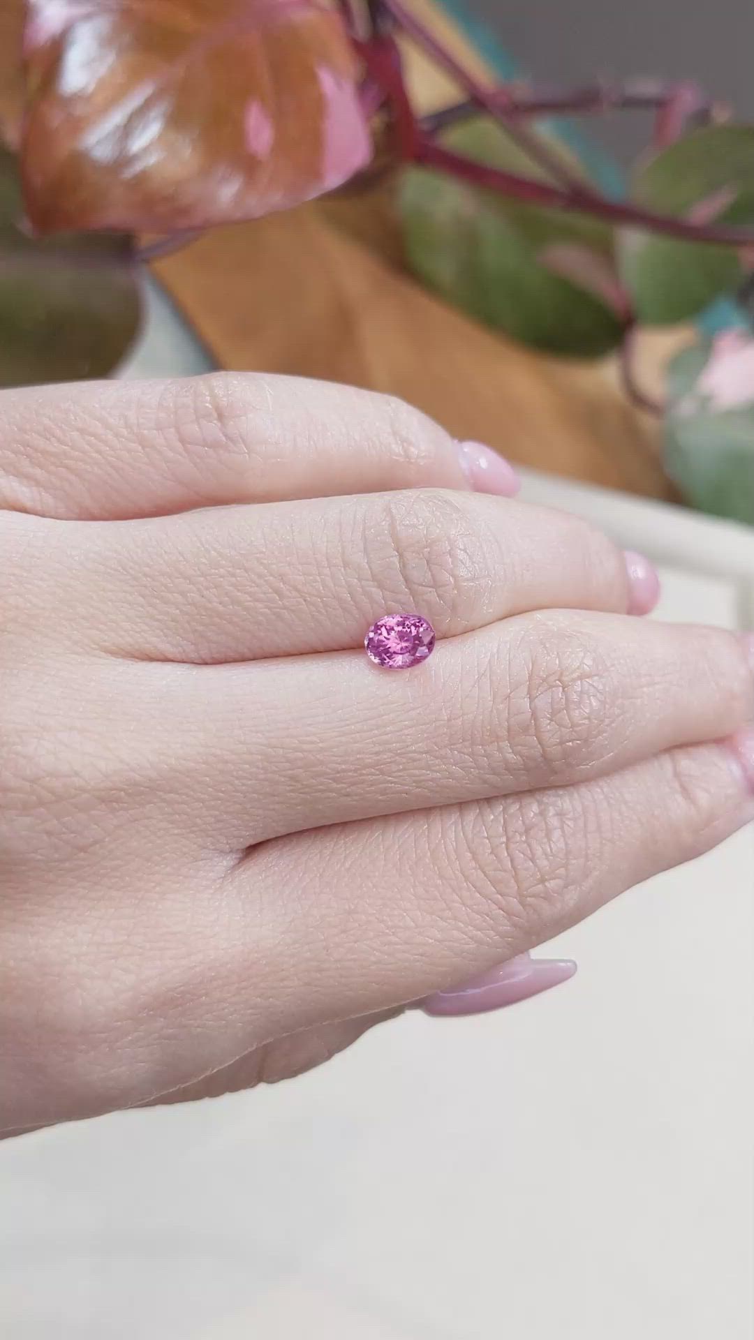 0.87 Ct. Spinel from Tanzania Size Video