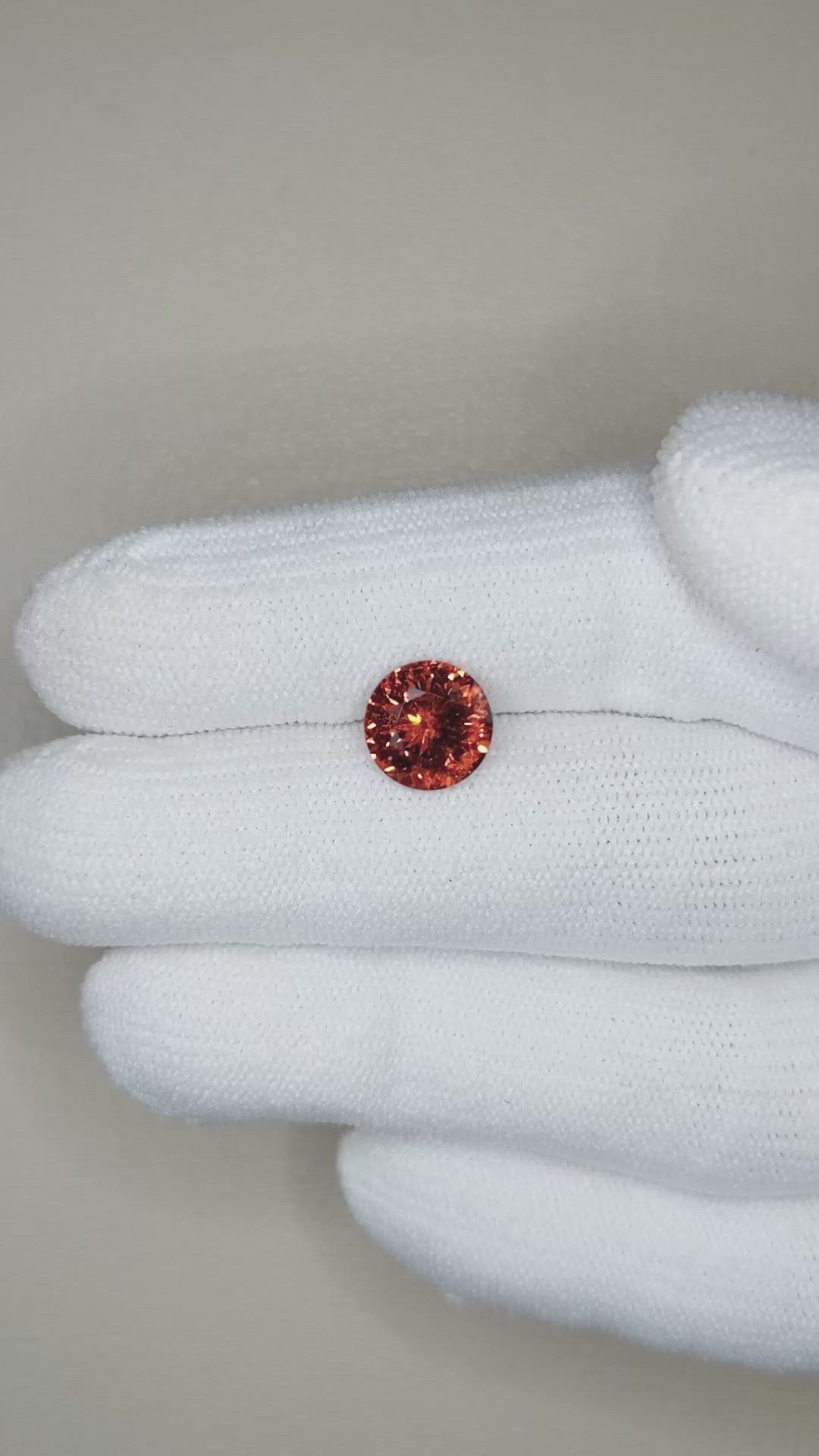 2.20 Ct. Spessartite Garnet from Mozambique Size Video