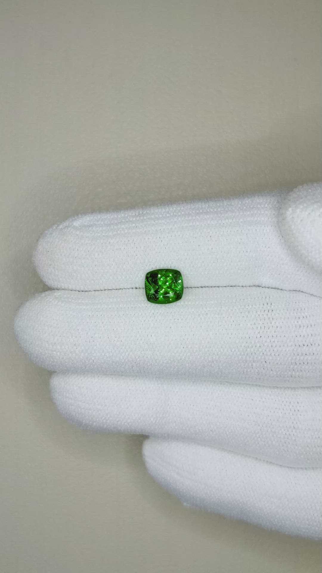 1.25 Ct. Tsavorite Garnet from Tanzania Size Video