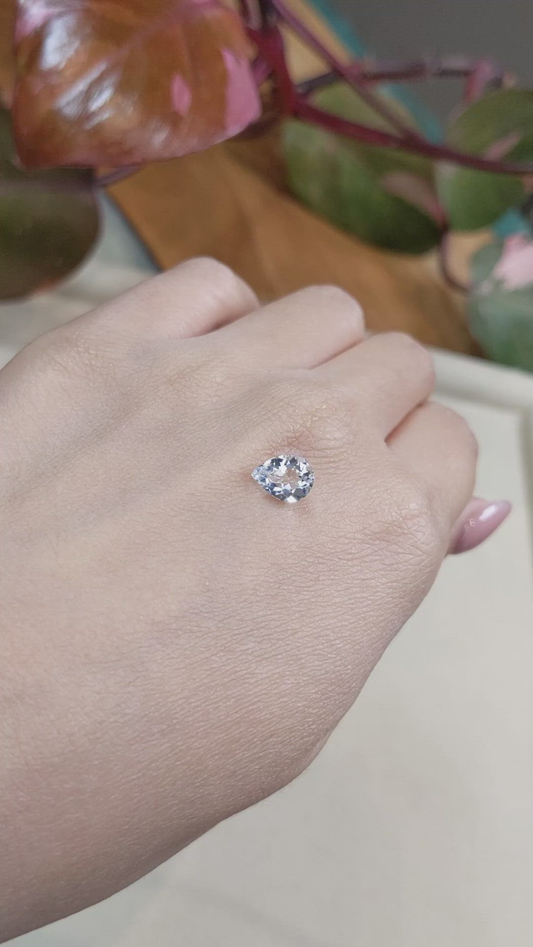 1.23 Ct. Aquamarine from Nigeria Size Video