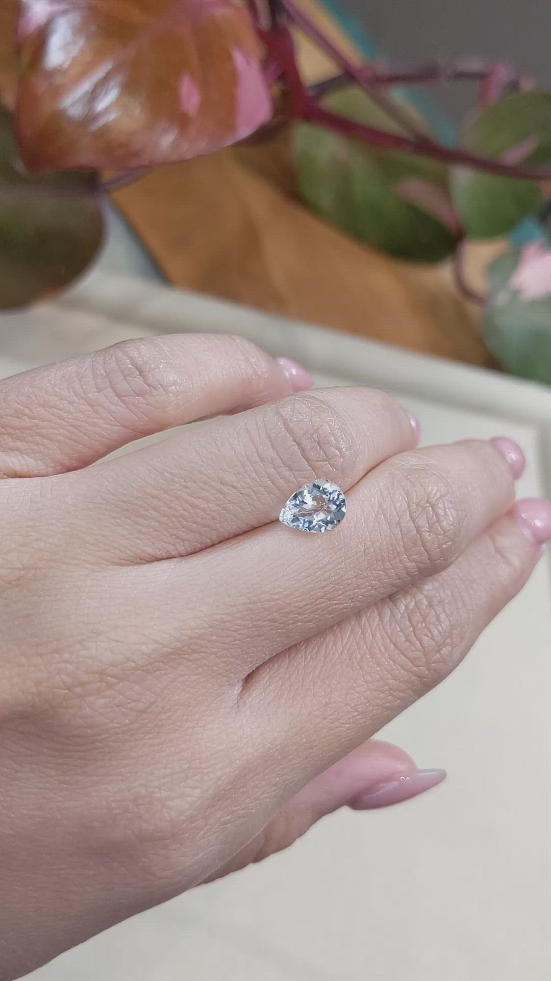 1.23 Ct. Aquamarine from Nigeria Size Video