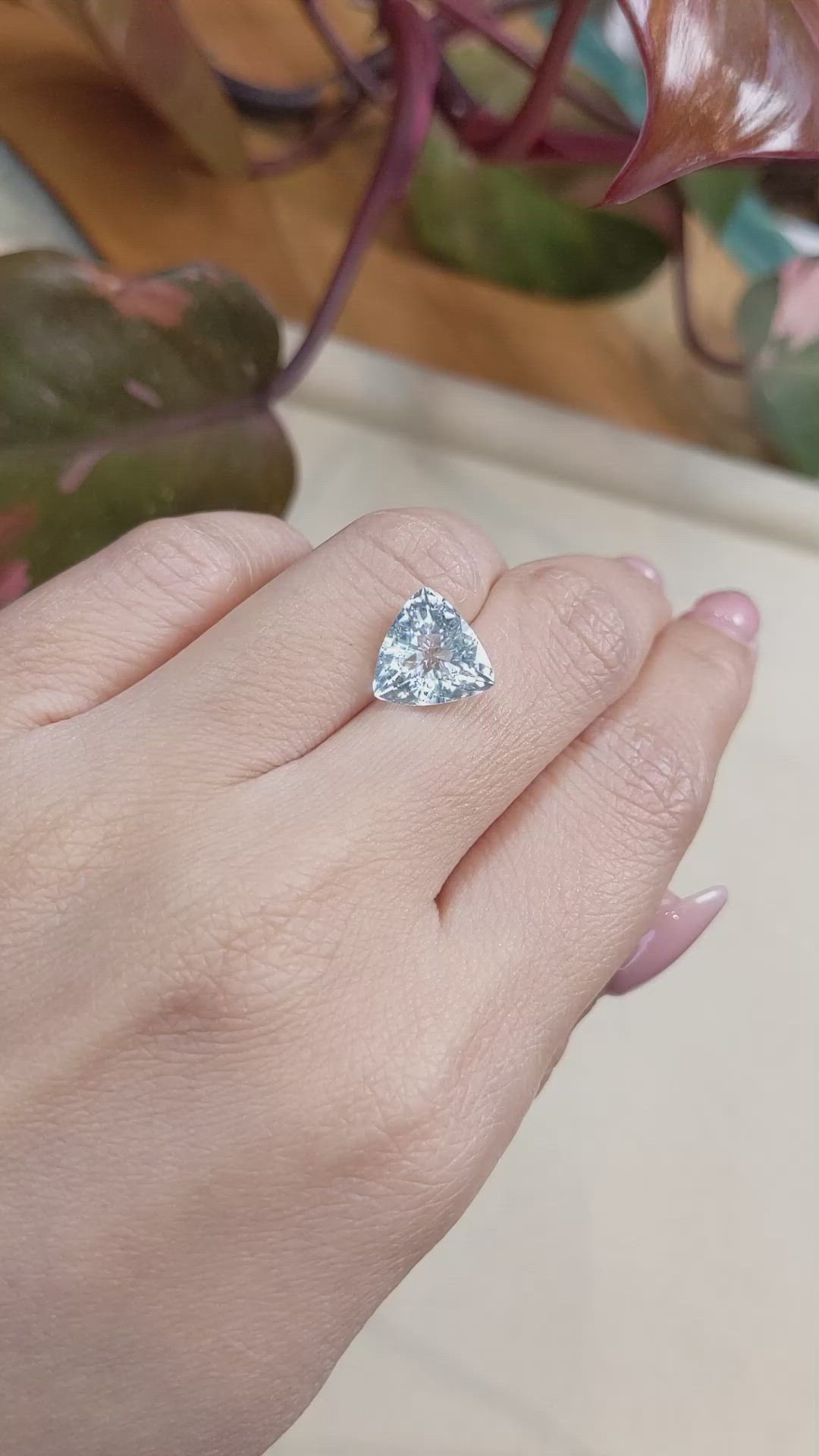 3.80 Ct. Aquamarine from Nigeria Size Video