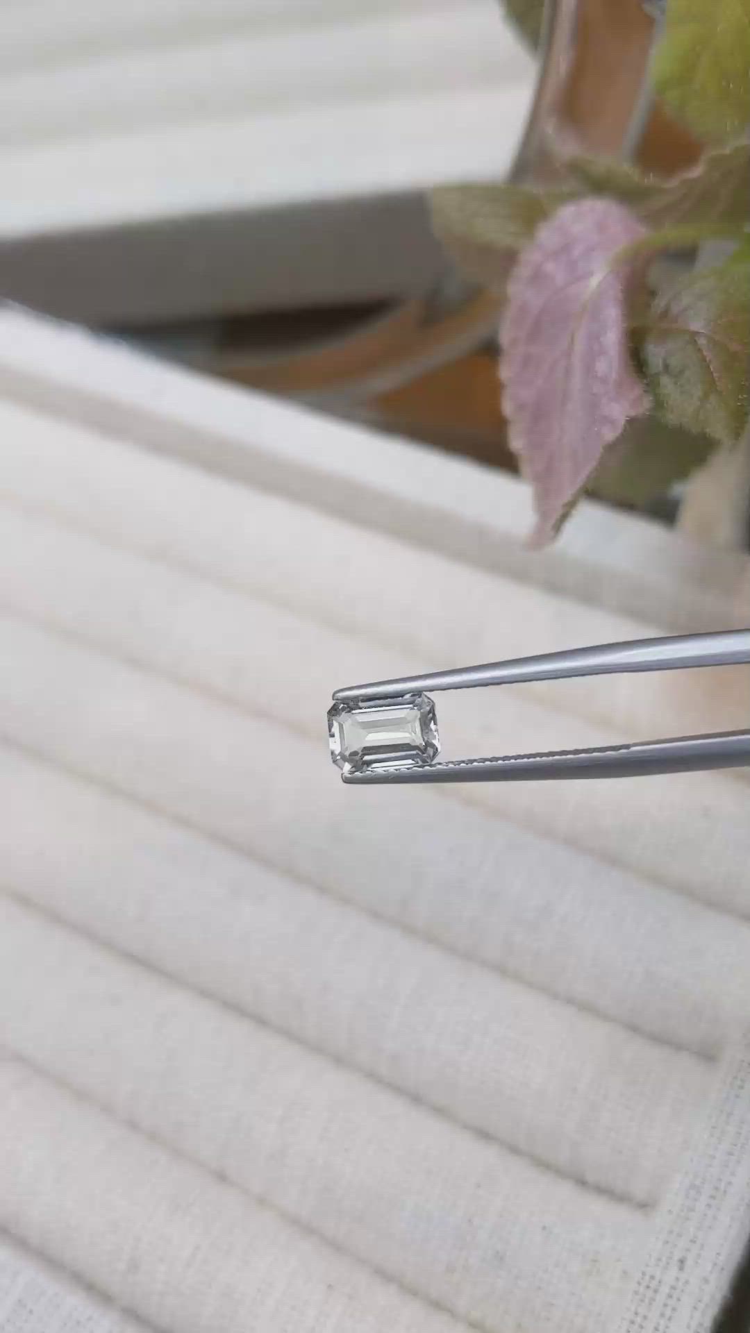 1.01 Ct. Goshenite from Madagascar Size Video