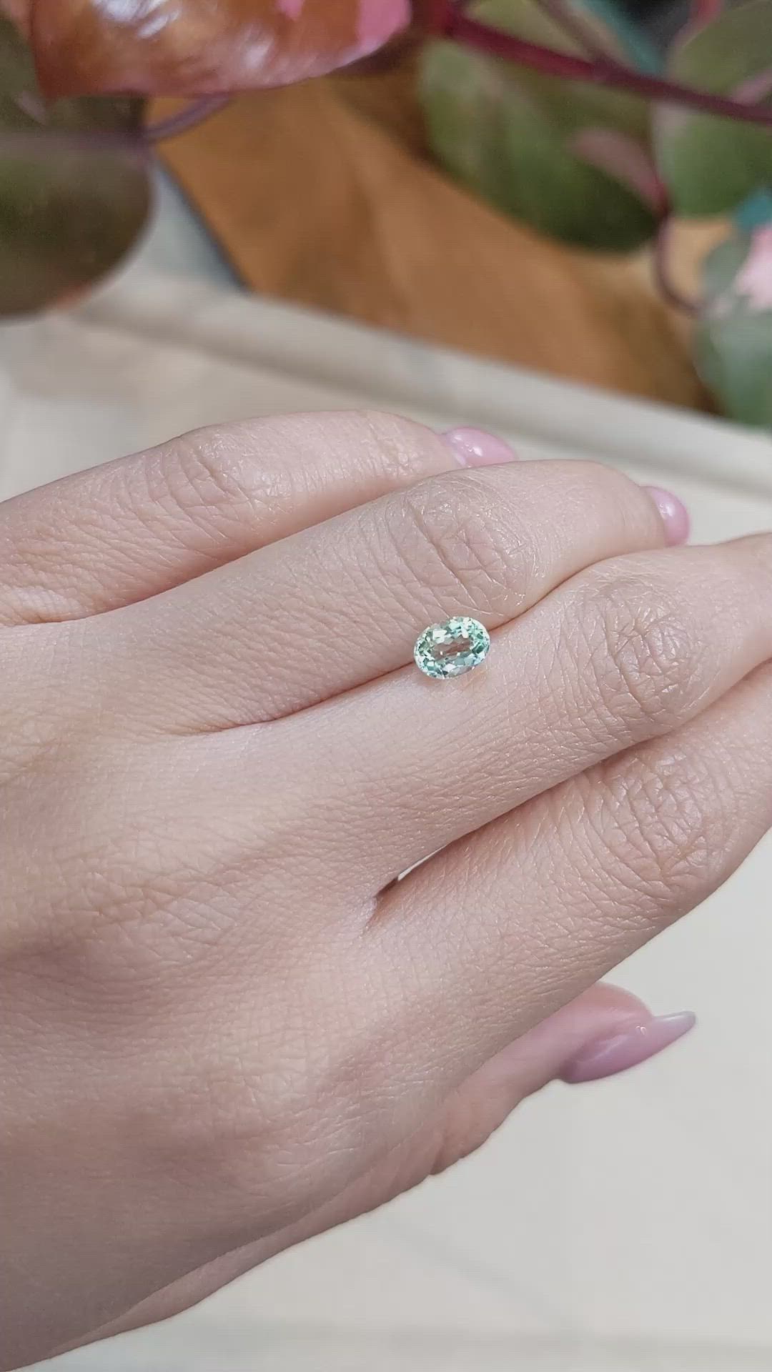 0.74 Ct. Beryl from Nigeria Size Video