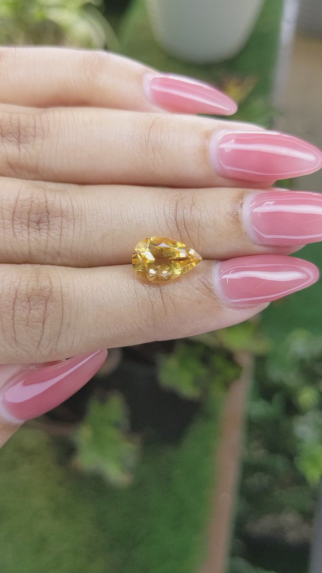 2.67 Ct. Citrine from Brazil Size Video