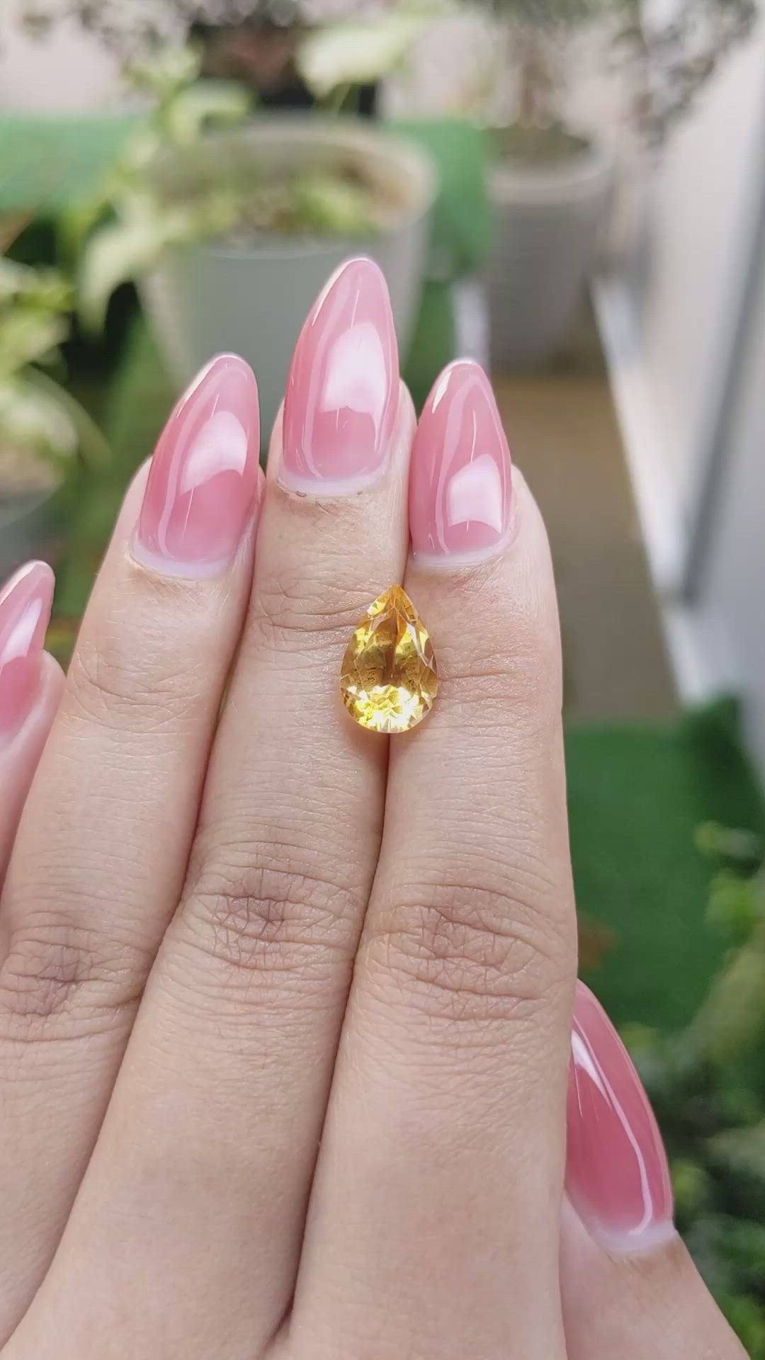 2.67 Ct. Citrine from Brazil Size Video