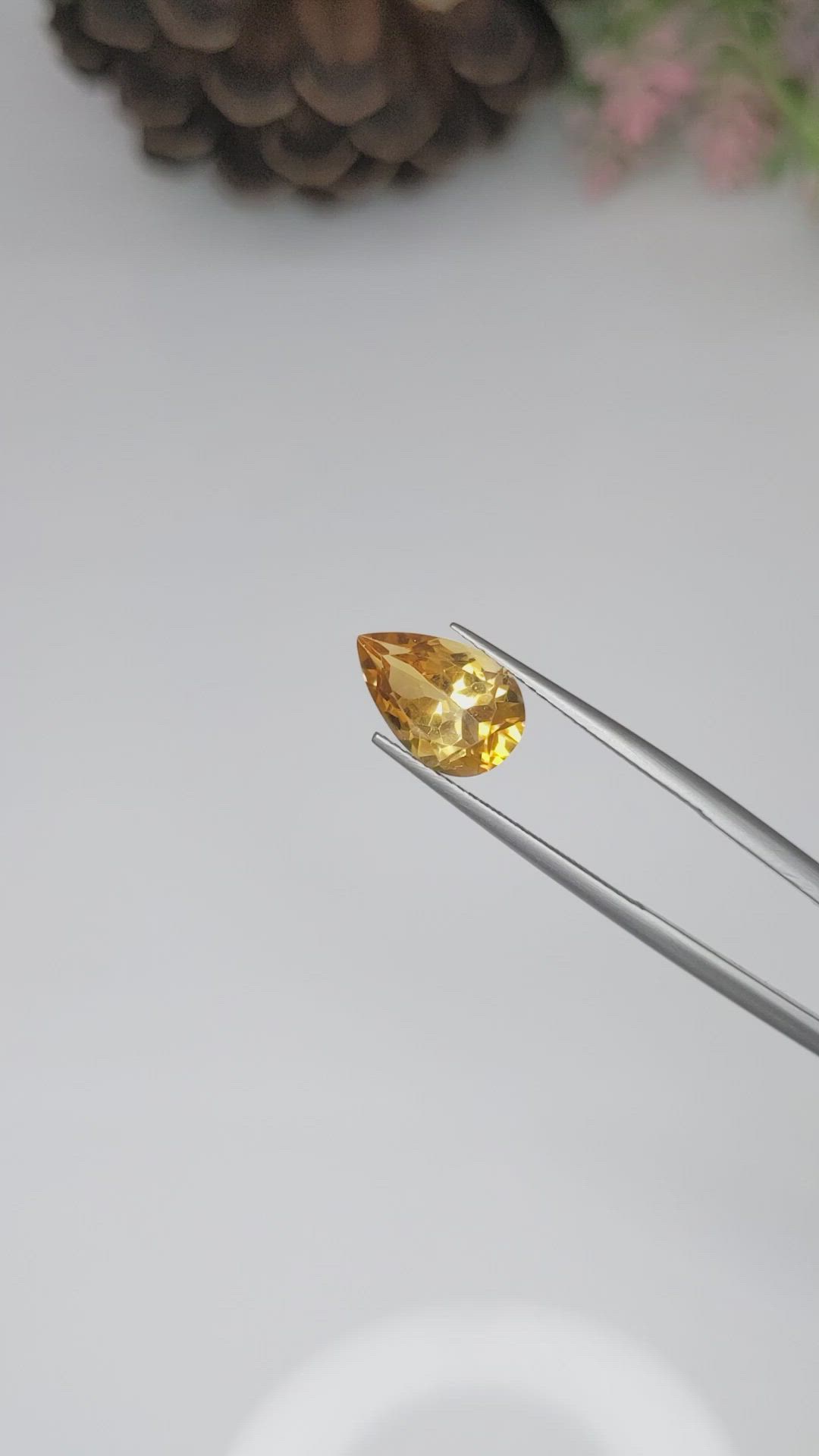2.67 Ct. Citrine from Brazil Size Video