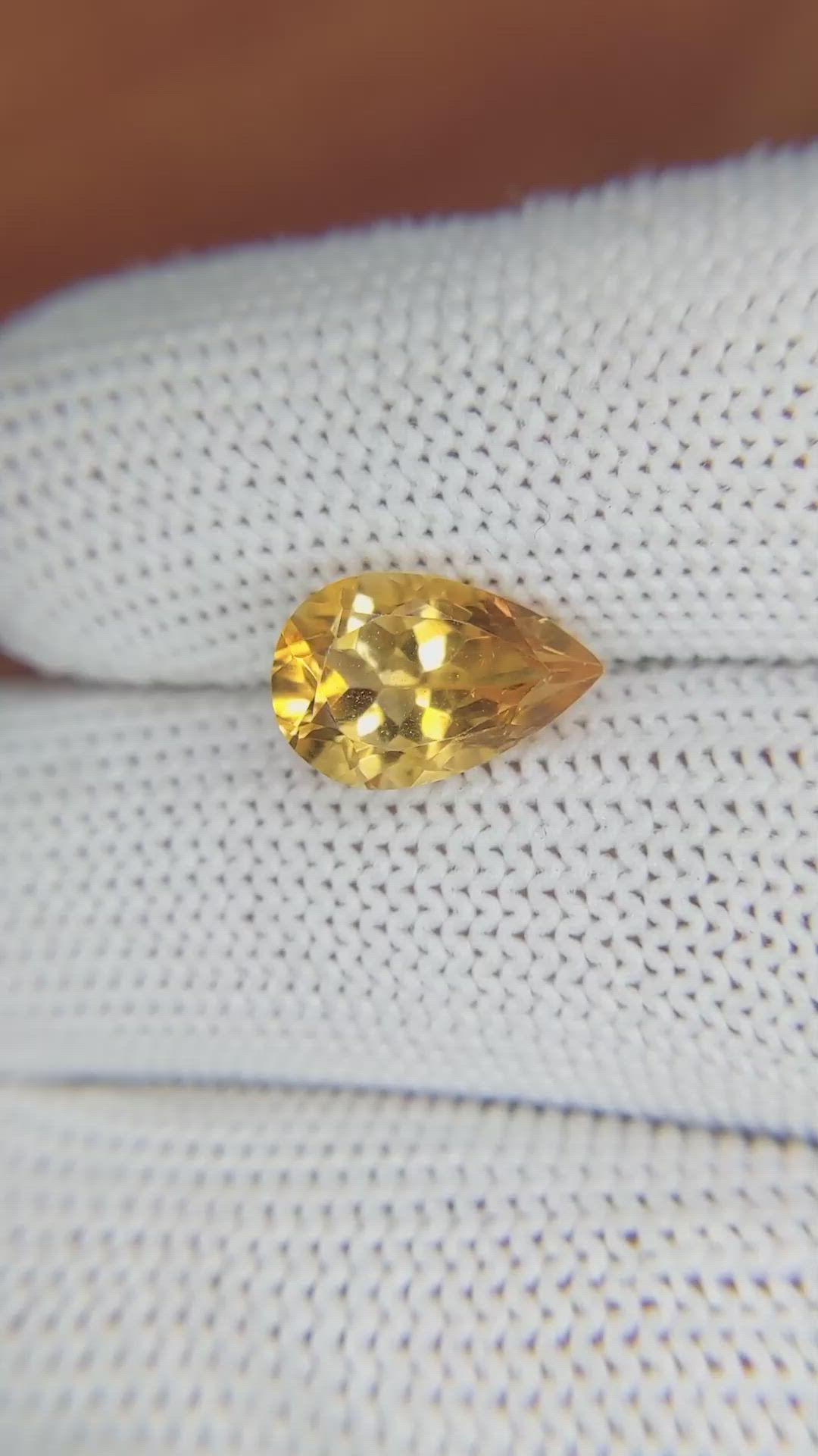 2.67 Ct. Citrine from Brazil Size Video