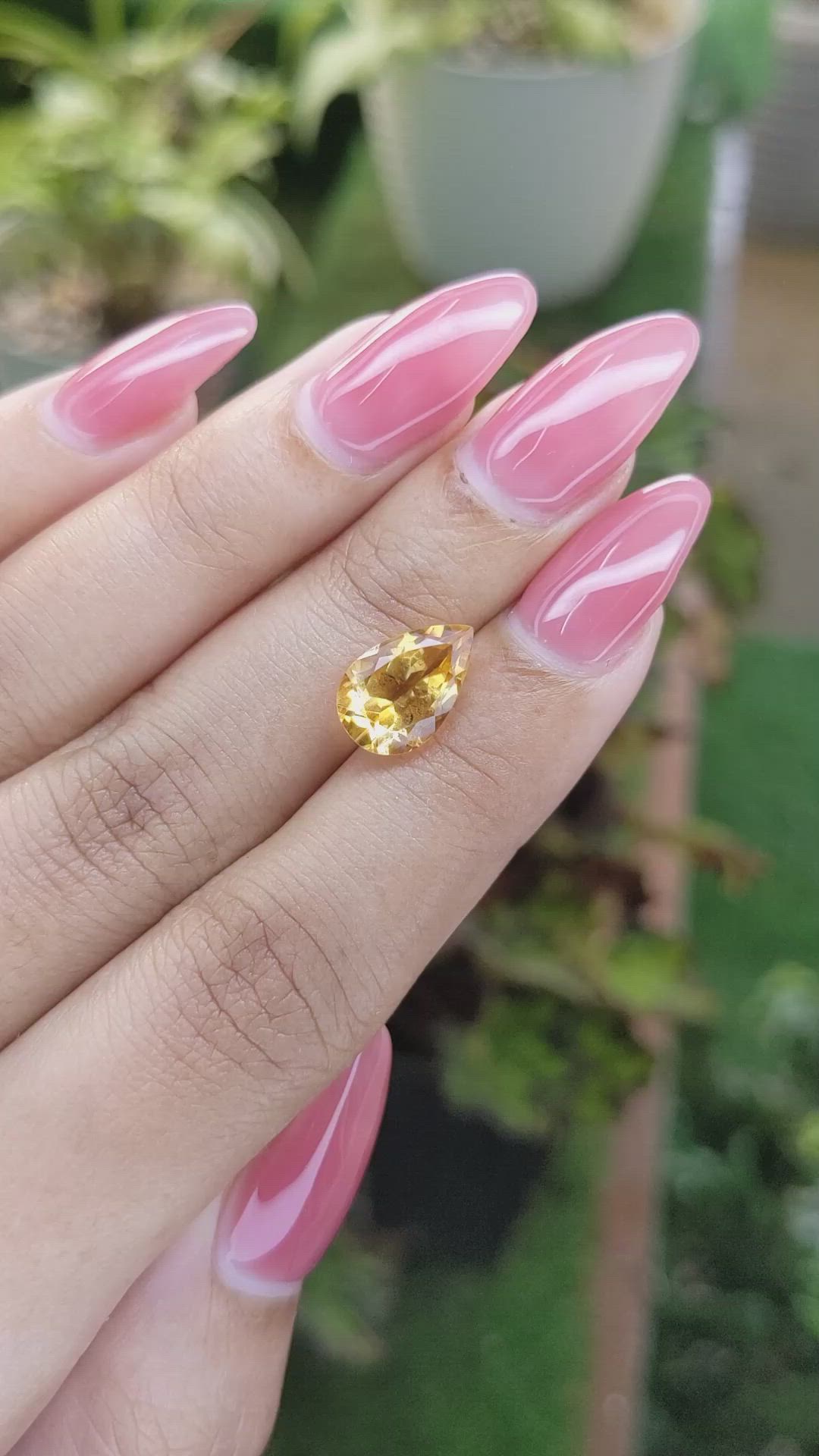 2.67 Ct. Citrine from Brazil Size Video