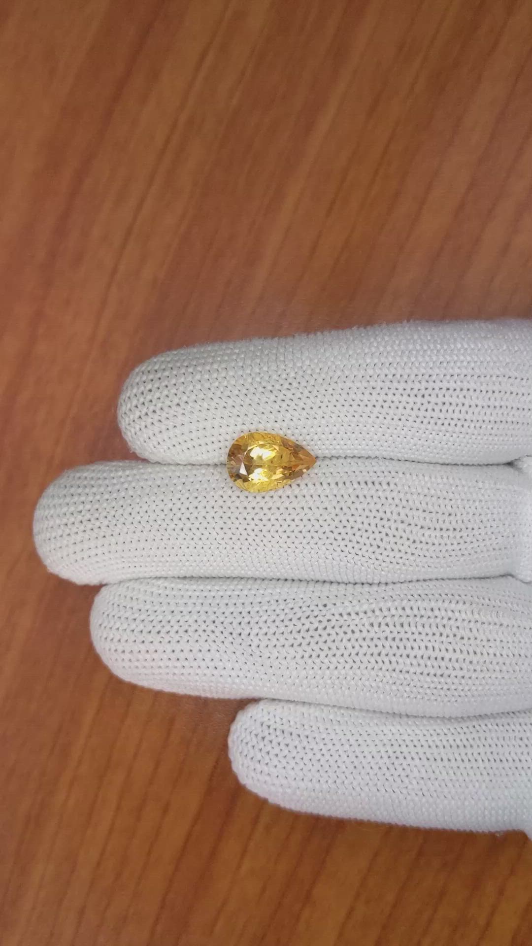 2.67 Ct. Citrine from Brazil Size Video