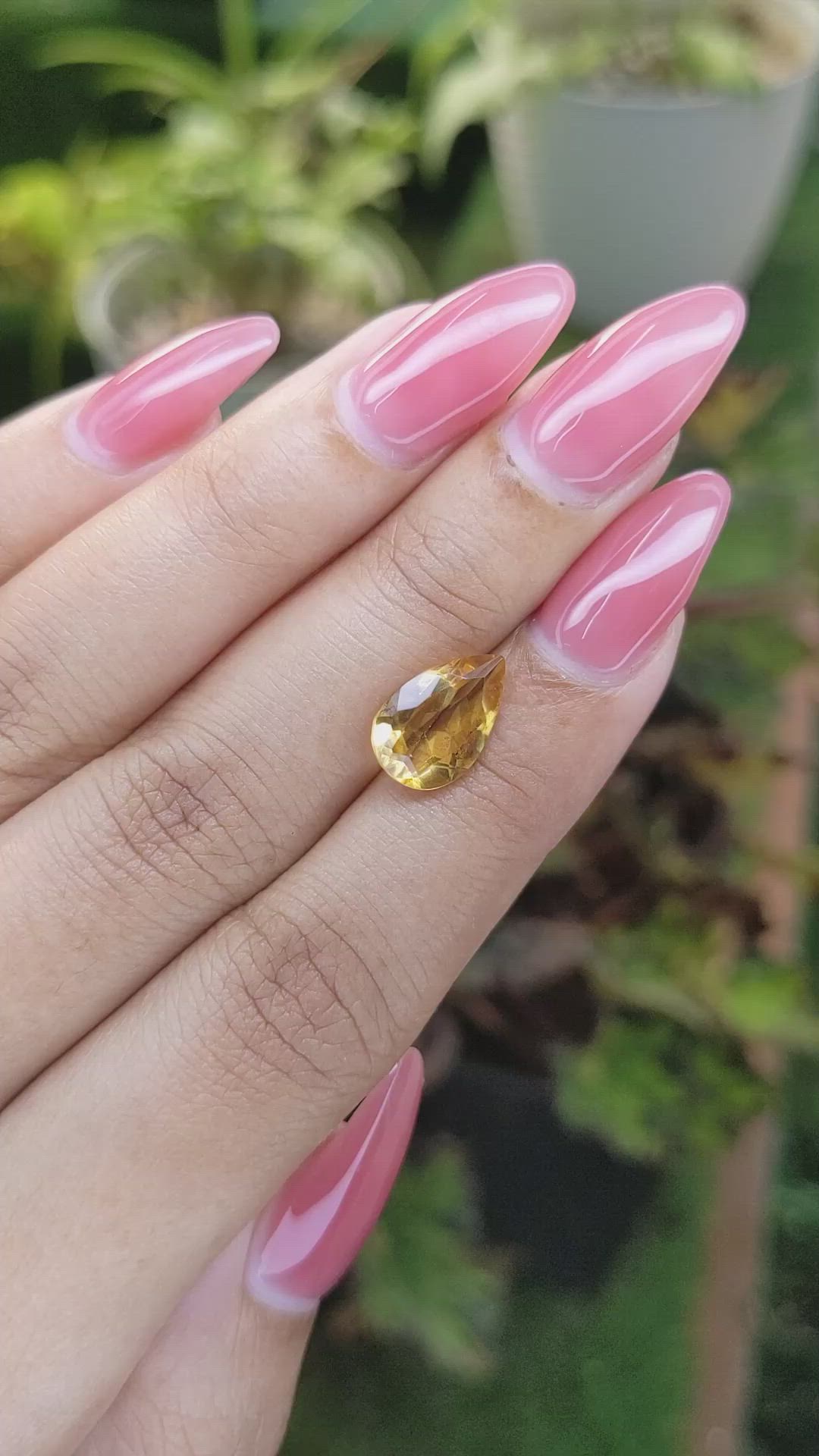 2.47 Ct. Citrine from Brazil Size Video