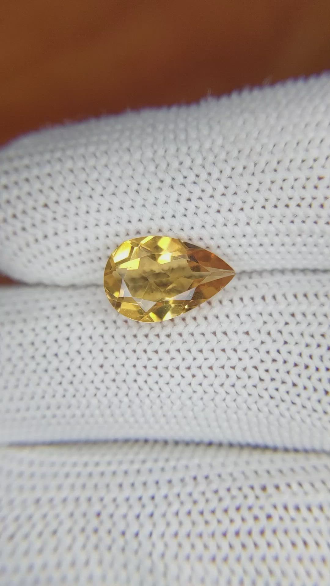 2.47 Ct. Citrine from Brazil Size Video