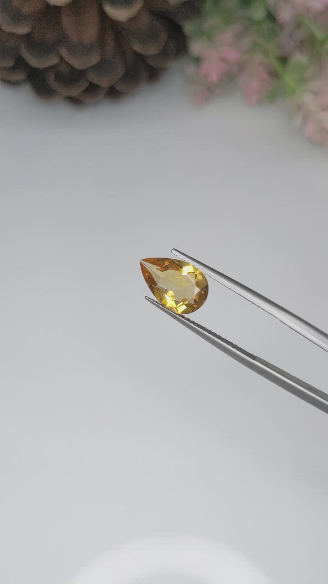 2.47 Ct. Citrine from Brazil Size Video